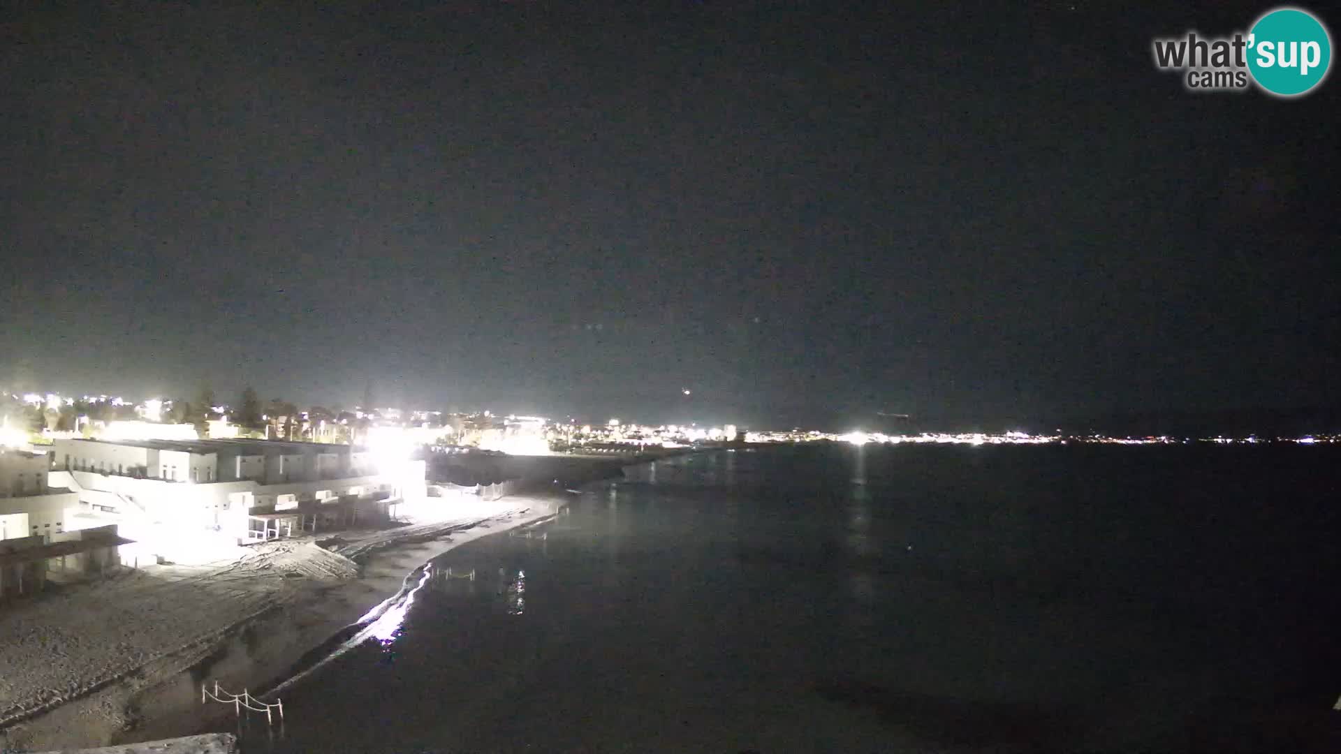 Camera en vivo Golfo de Cagliari – Playa del Poetto – Cerdeña