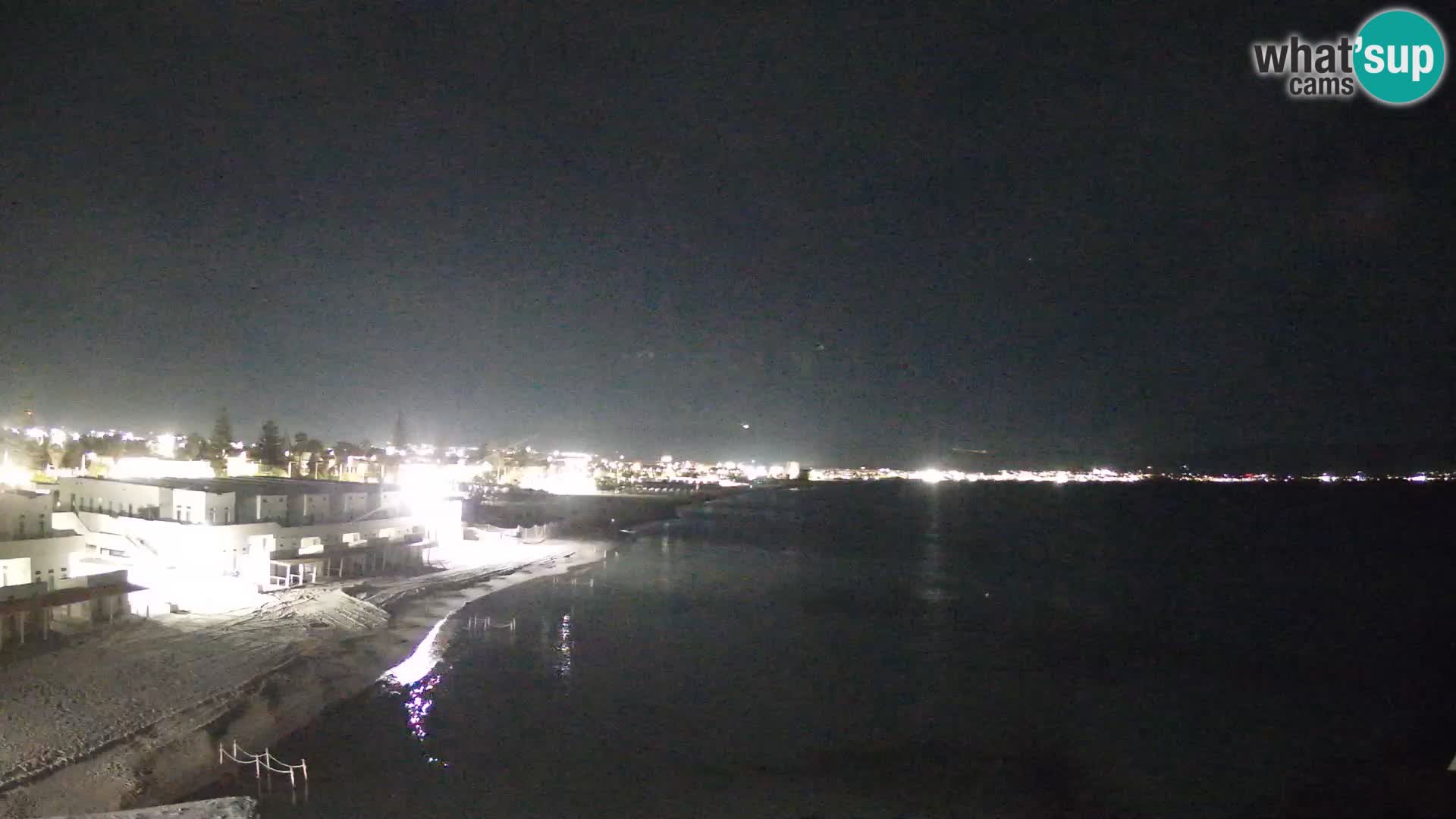 Webcam en direct Golfe de Cagliari – Plage du Poetto – Sardaigne