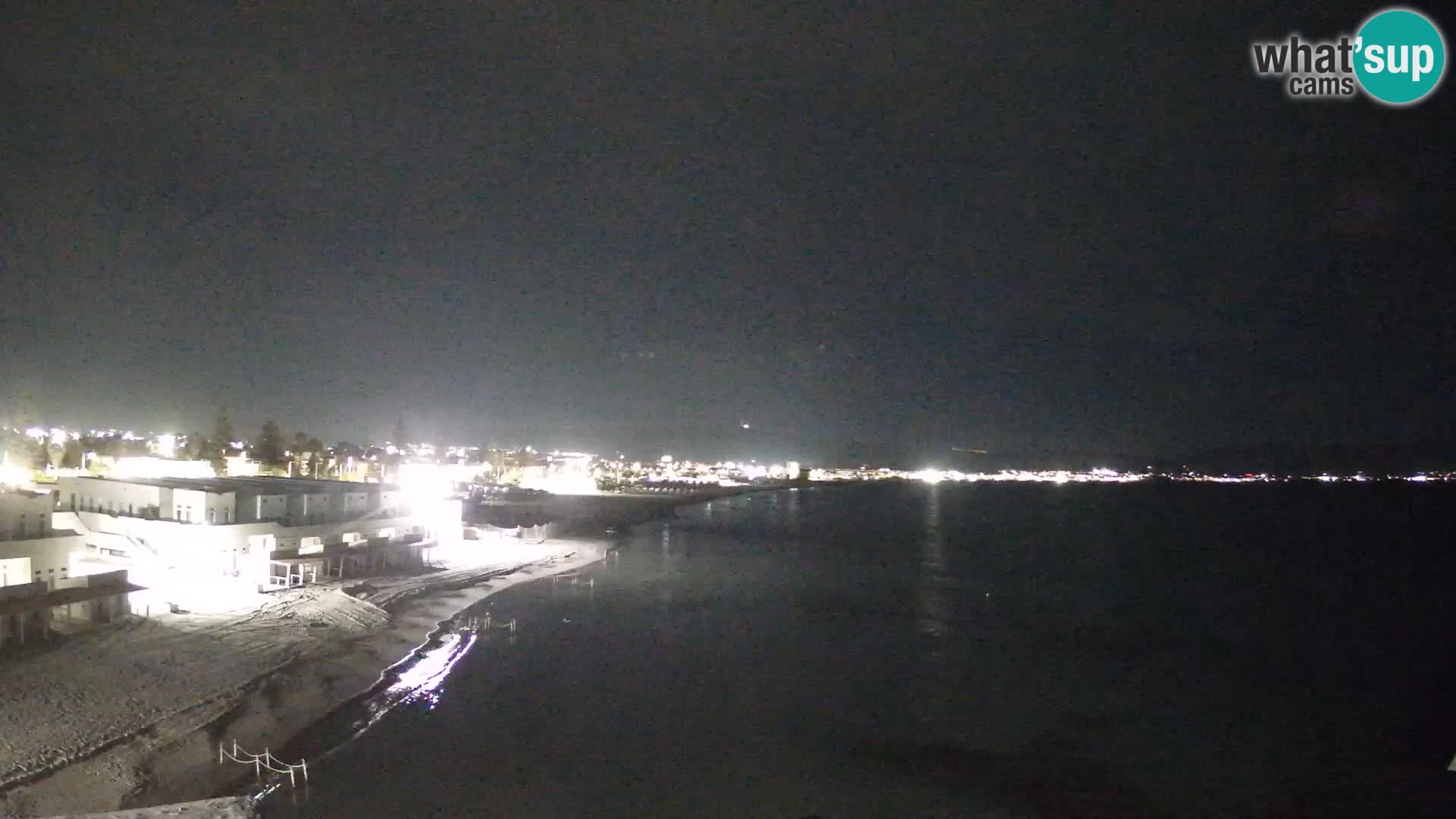 Webcam en direct Golfe de Cagliari – Plage du Poetto – Sardaigne