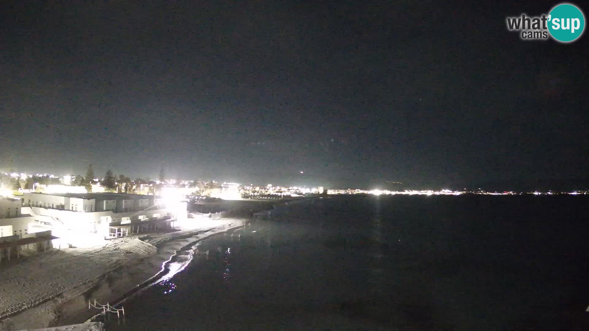 Web kamera uživo Cagliarski zaljev – plaža Poetto – Sardinija