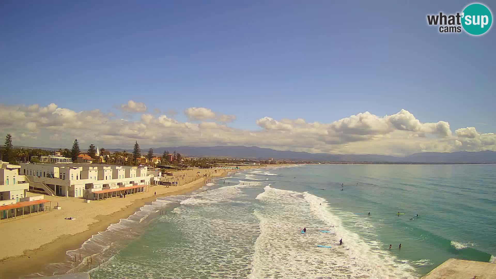 Live Webcam Golf von Cagliari – Strand Poetto – Sardinien