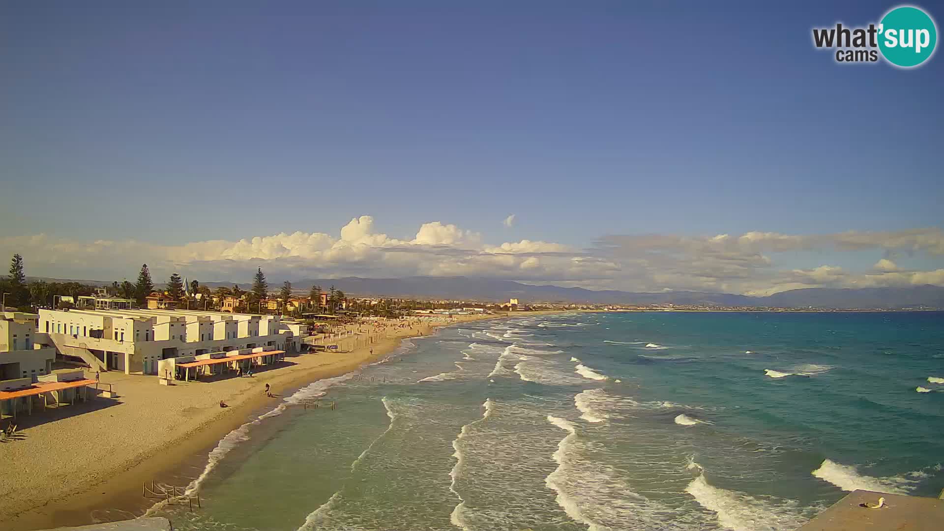 Live Webcam Golfo di Cagliari – Spiaggia del Poetto – Sardegna