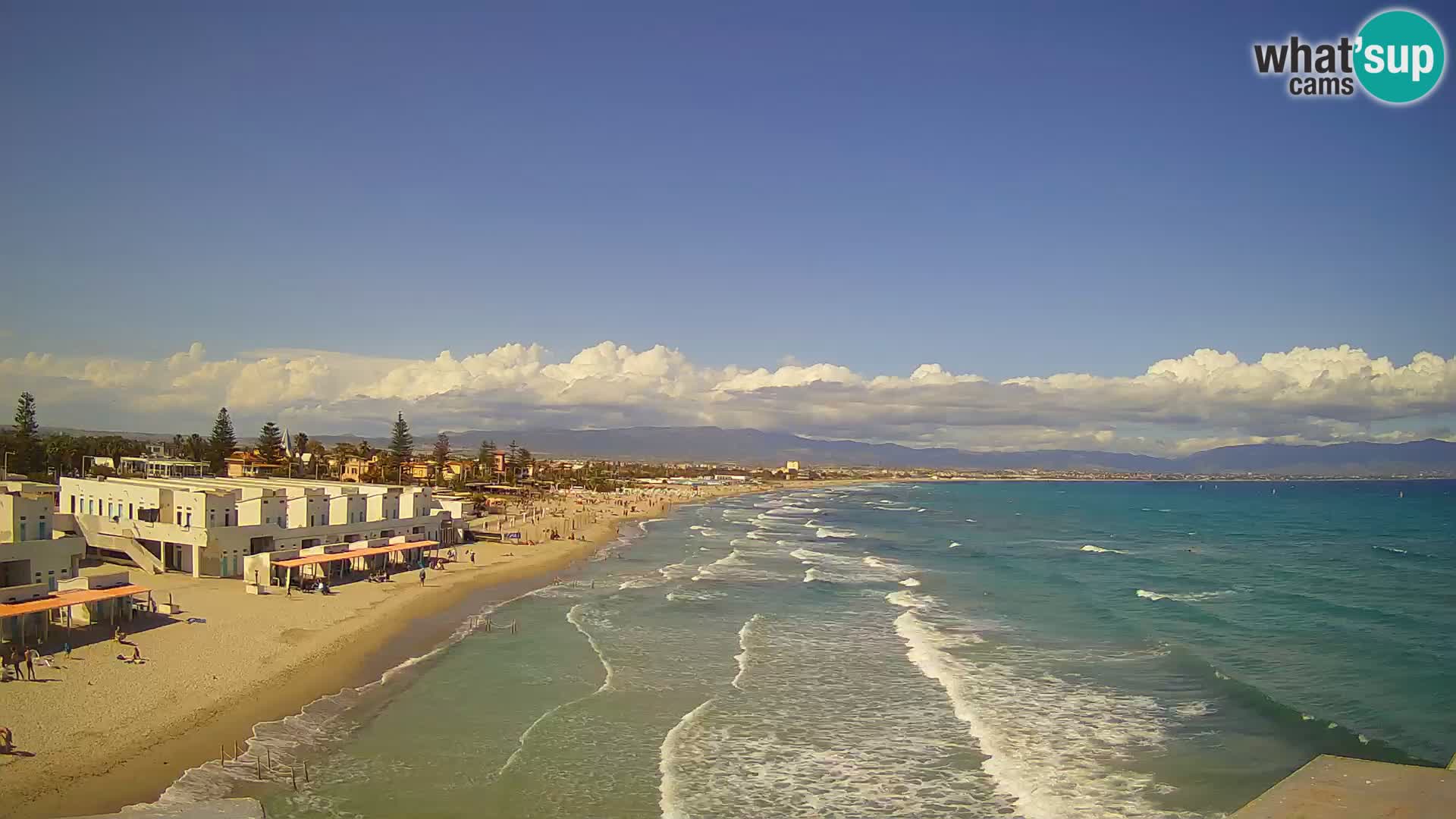 Live Webcam Golfo di Cagliari – Spiaggia del Poetto – Sardegna