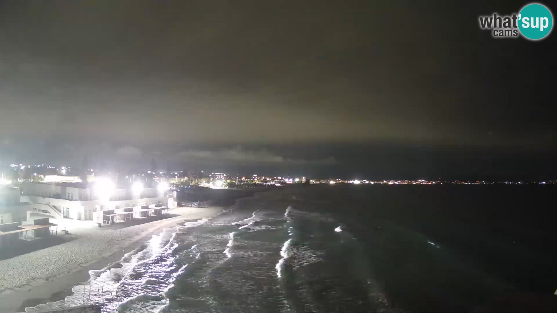 Spletna kamera v živo Cagliarski zaliv – plaža Poetto – Sardinija