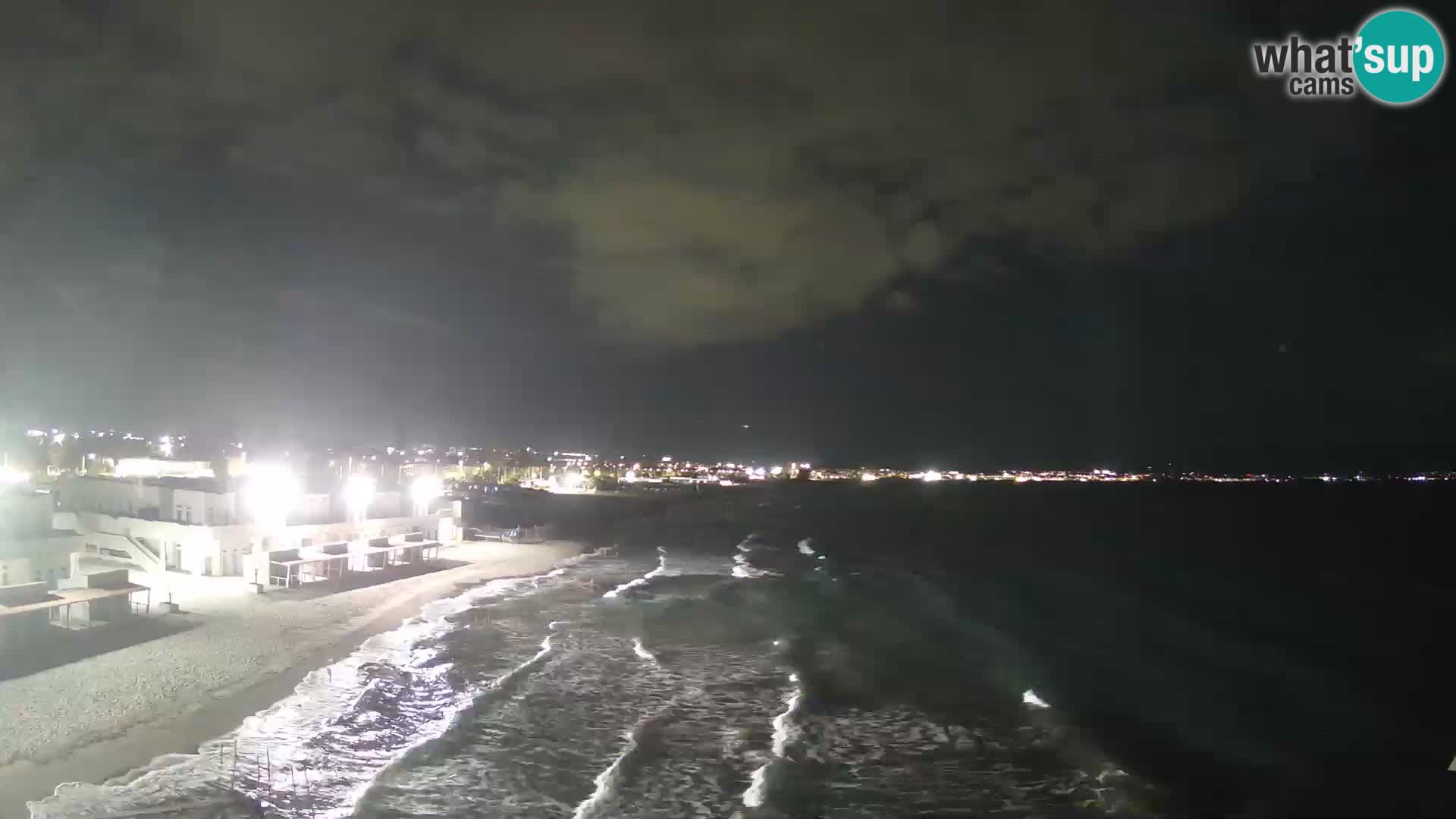 Webcam en direct Golfe de Cagliari – Plage du Poetto – Sardaigne