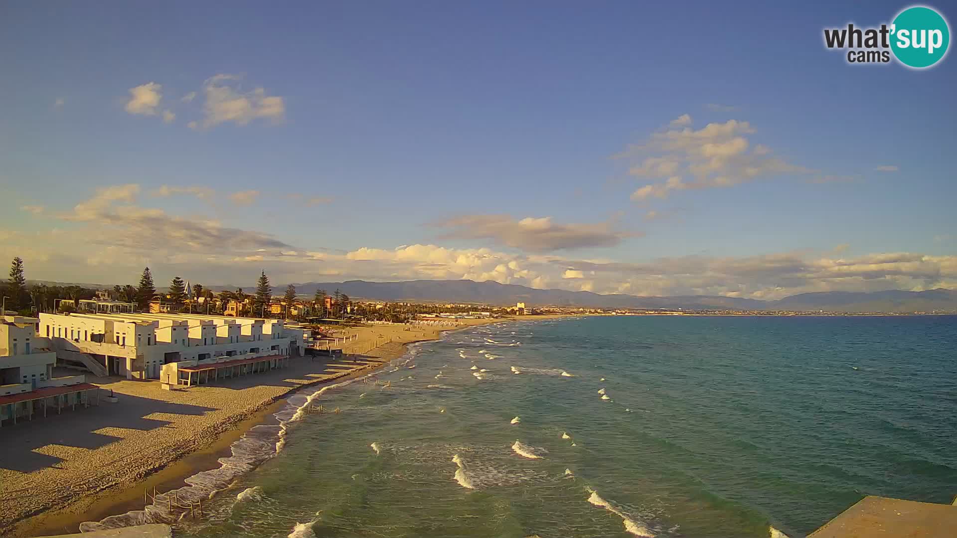 Live Webcam Golfo di Cagliari – Spiaggia del Poetto – Sardegna