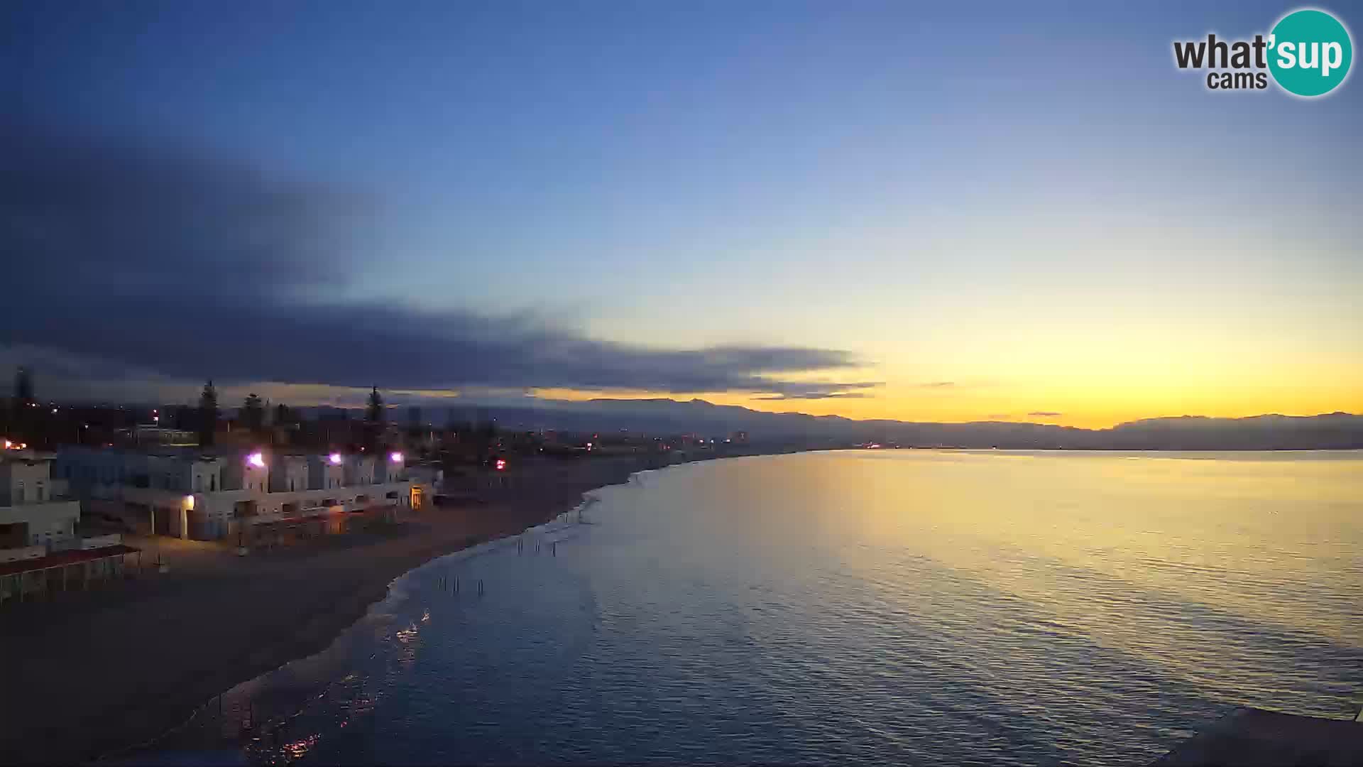 Webcam en direct Golfe de Cagliari – Plage du Poetto – Sardaigne