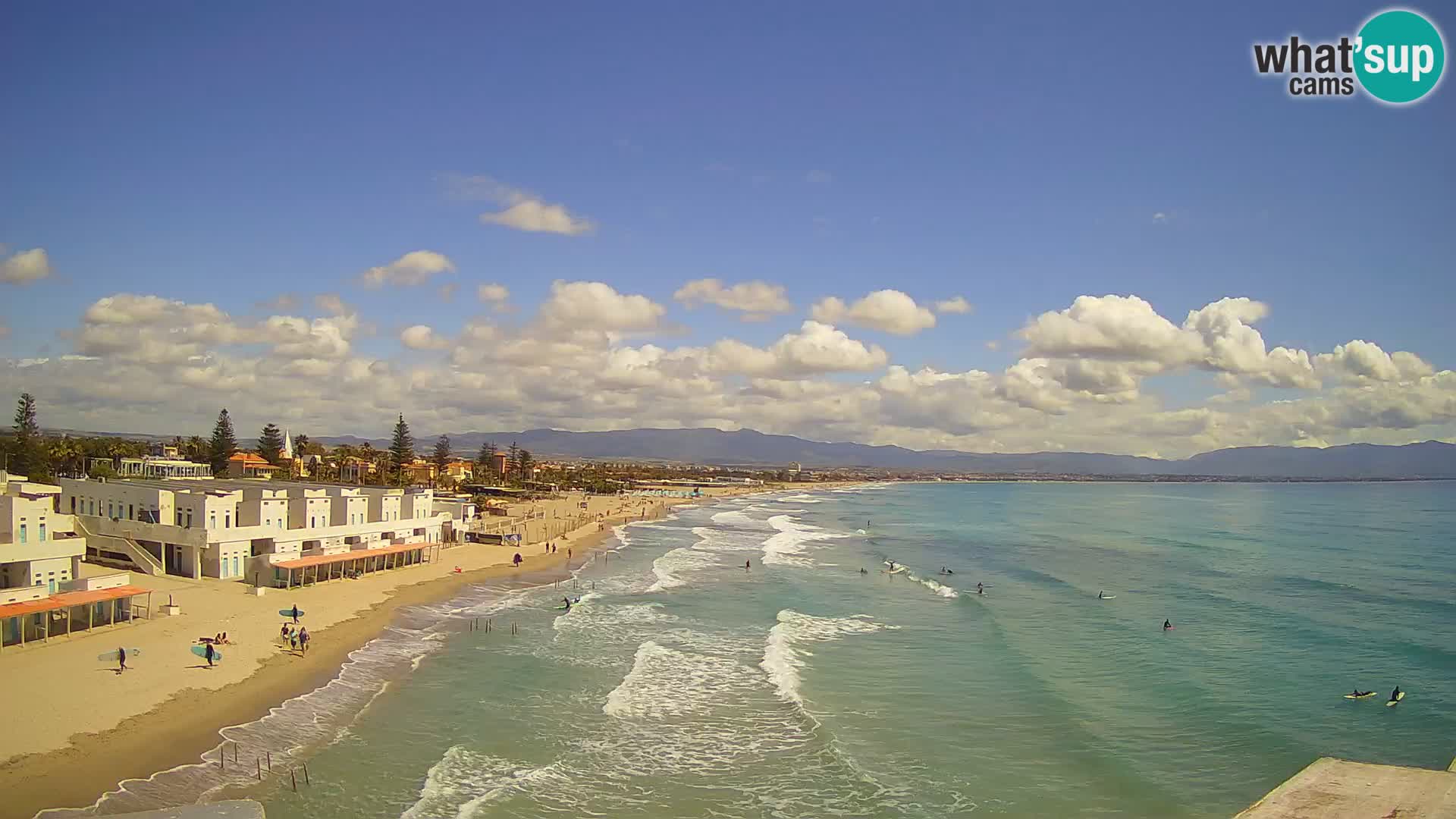 Live Webcam Golf von Cagliari – Strand Poetto – Sardinien