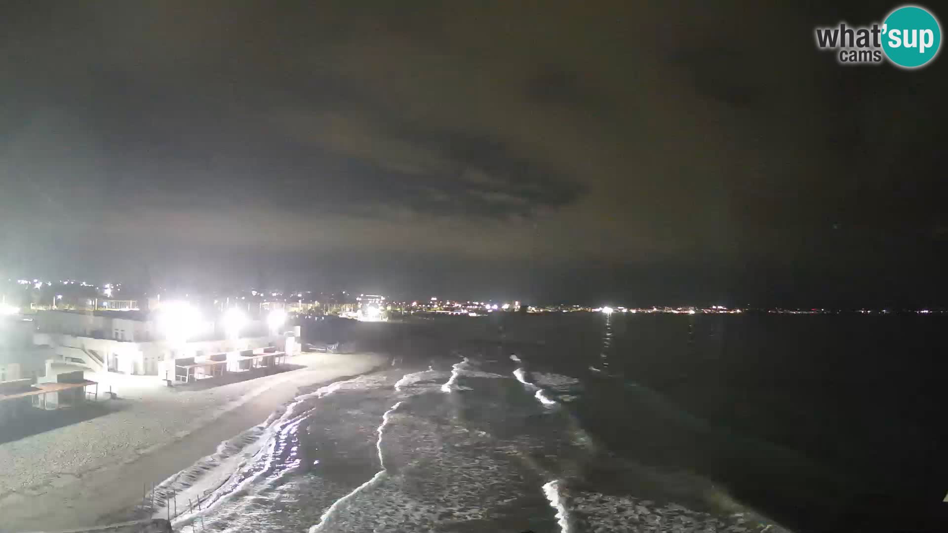 Webcam en direct Golfe de Cagliari – Plage du Poetto – Sardaigne