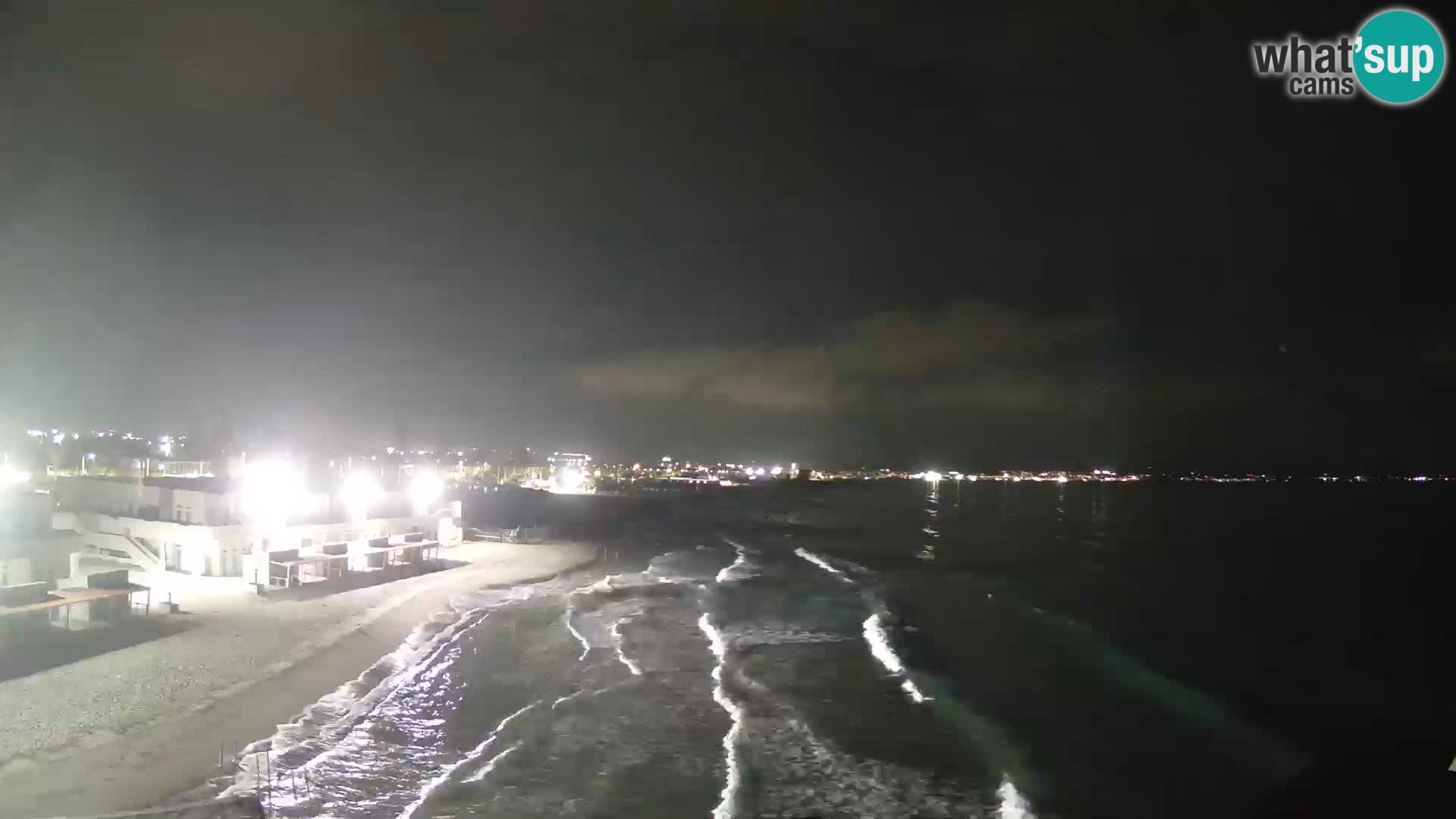 Spletna kamera v živo Cagliarski zaliv – plaža Poetto – Sardinija