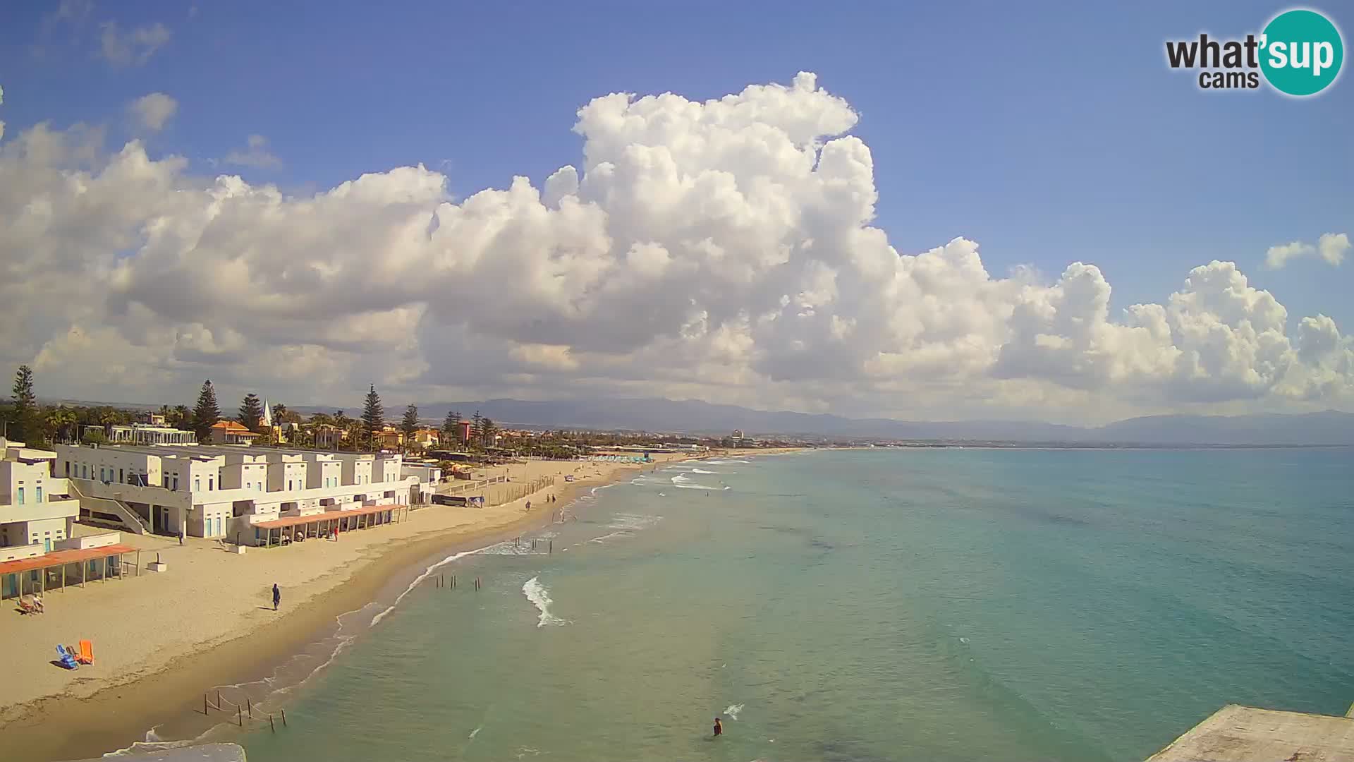 Live Webcam Golfo di Cagliari – Spiaggia del Poetto – Sardegna