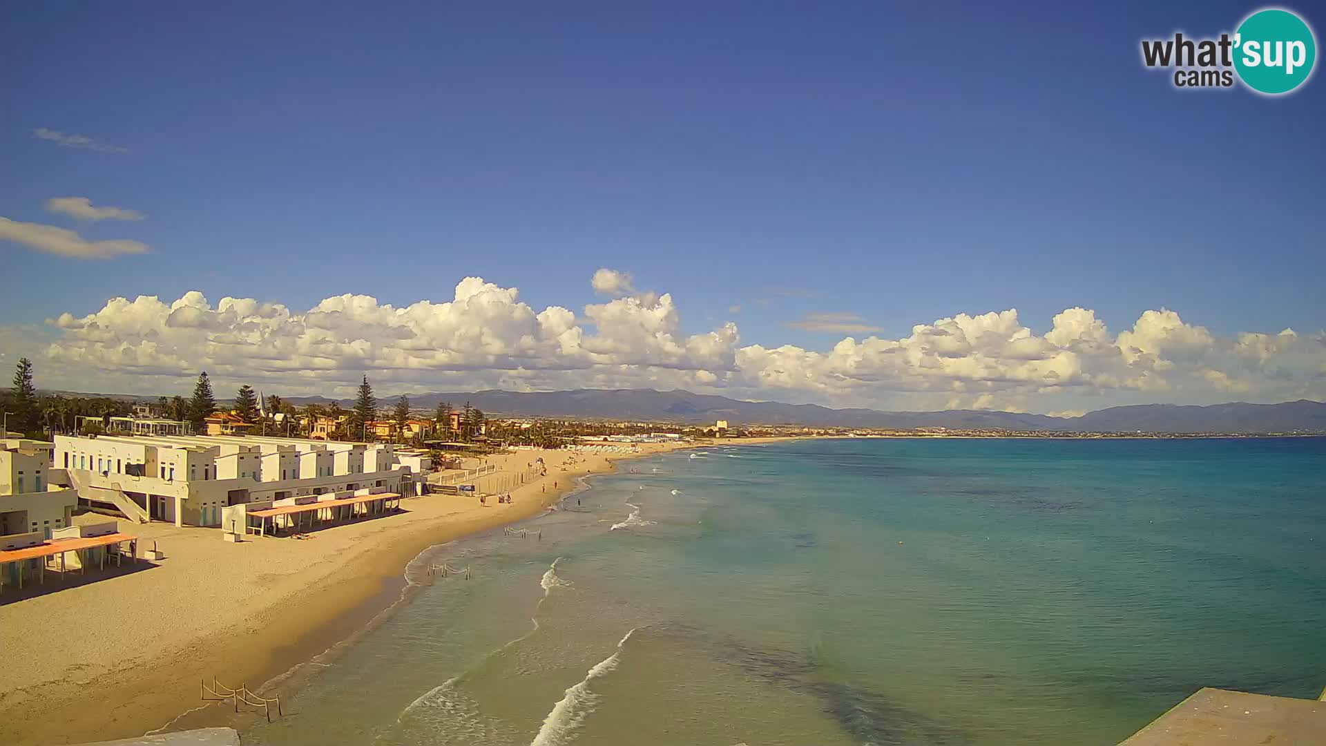 Live Webcam Golf von Cagliari – Strand Poetto – Sardinien