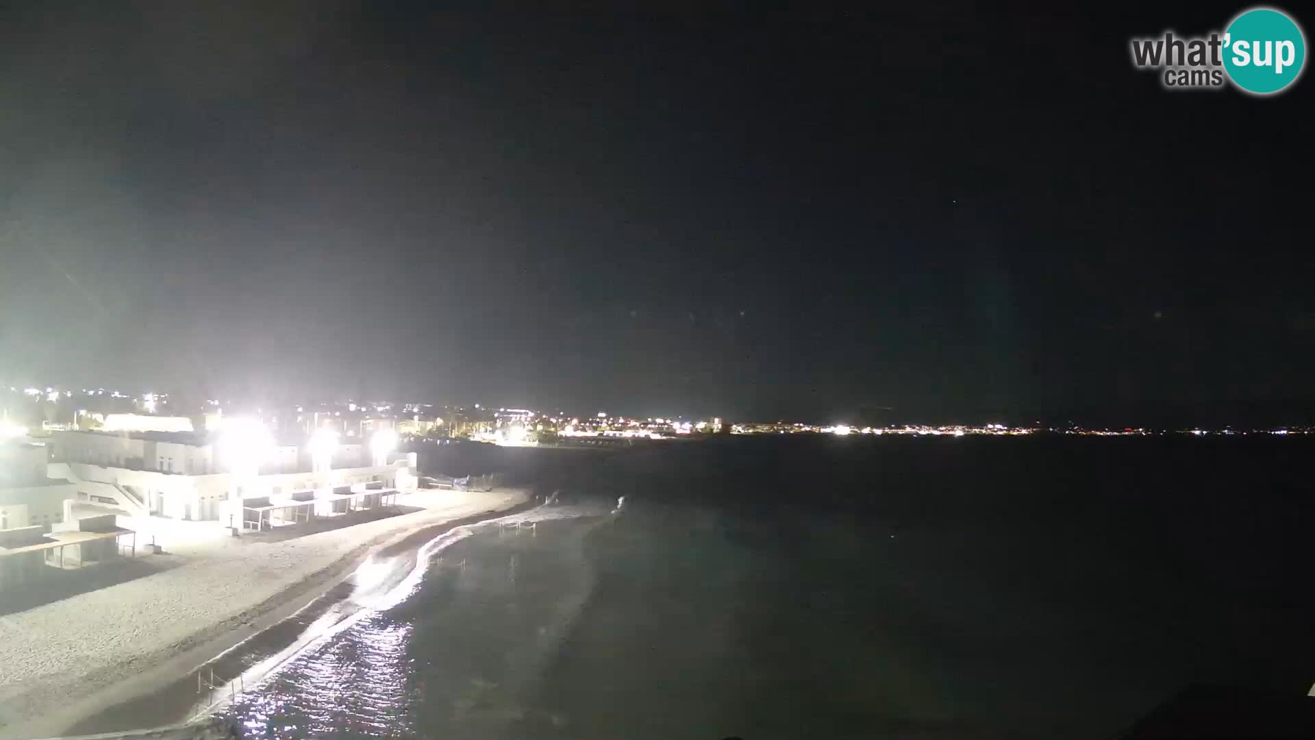 Camera en vivo Golfo de Cagliari – Playa del Poetto – Cerdeña
