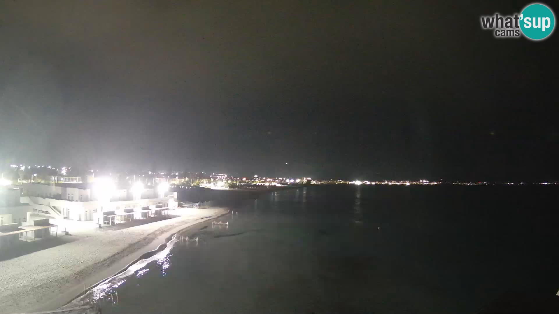 Spletna kamera v živo Cagliarski zaliv – plaža Poetto – Sardinija