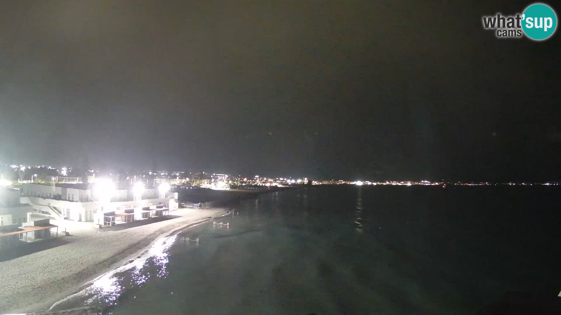 Spletna kamera v živo Cagliarski zaliv – plaža Poetto – Sardinija