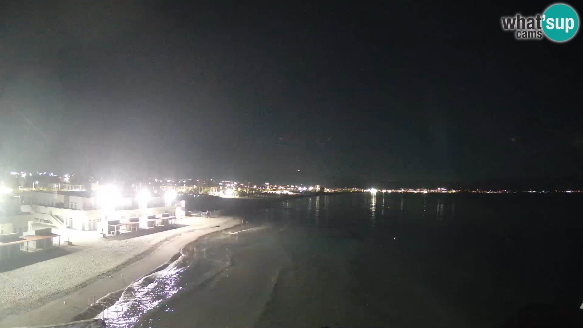 Webcam en direct Golfe de Cagliari – Plage du Poetto – Sardaigne