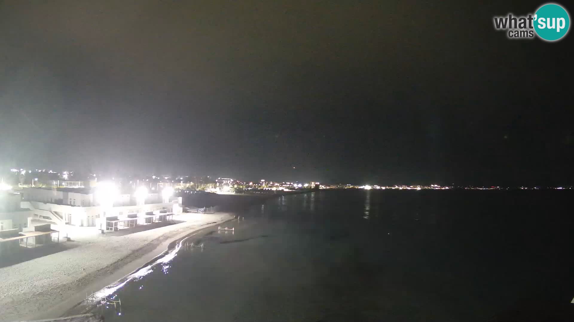 Spletna kamera v živo Cagliarski zaliv – plaža Poetto – Sardinija