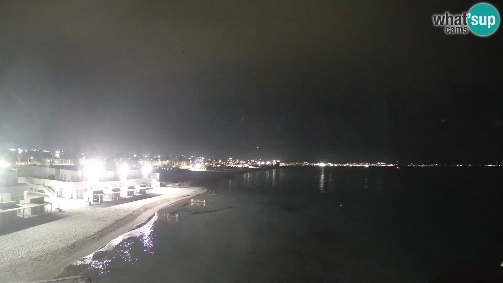 Spletna kamera v živo Cagliarski zaliv – plaža Poetto – Sardinija