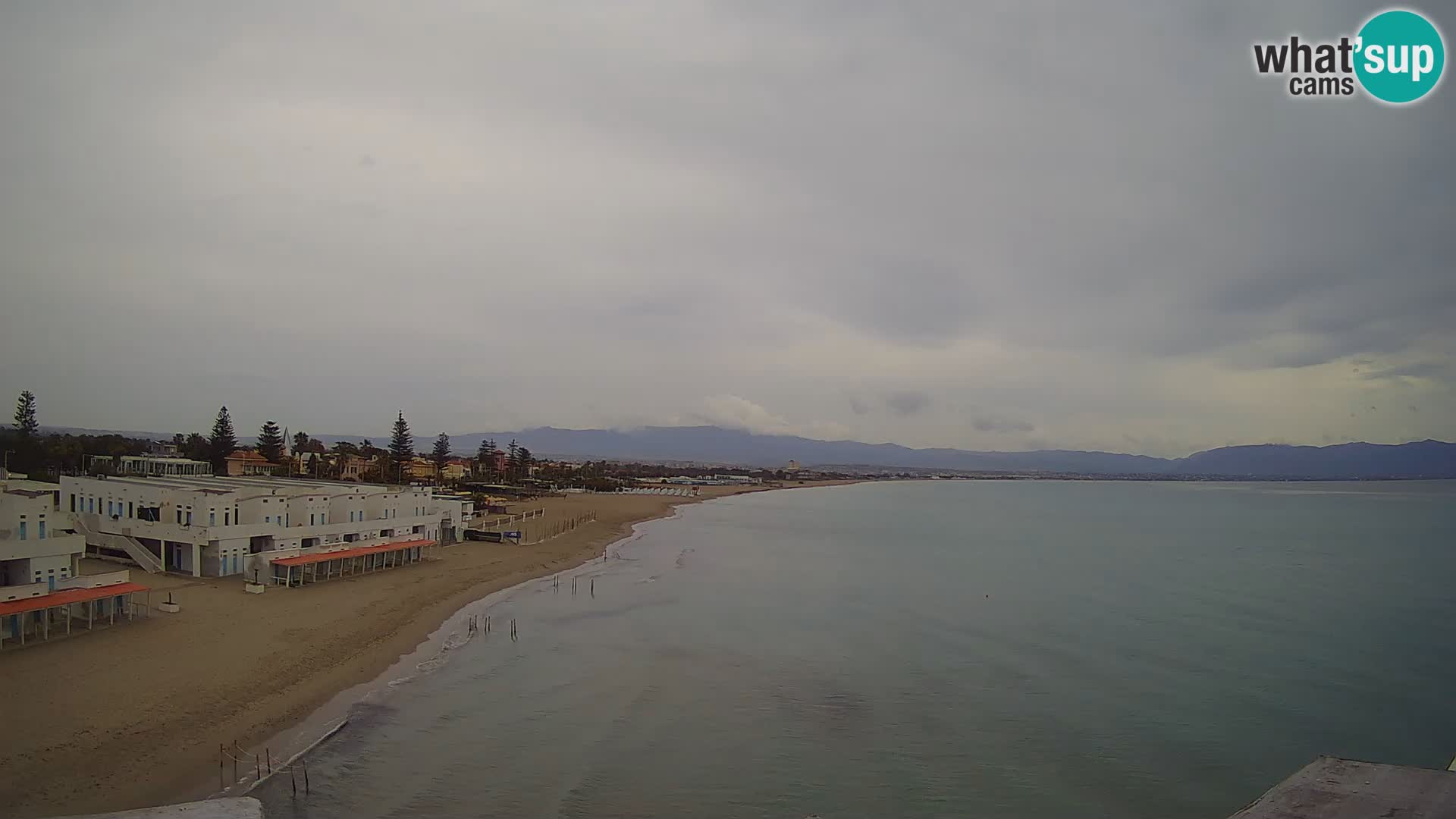 Camera en vivo Golfo de Cagliari – Playa del Poetto – Cerdeña