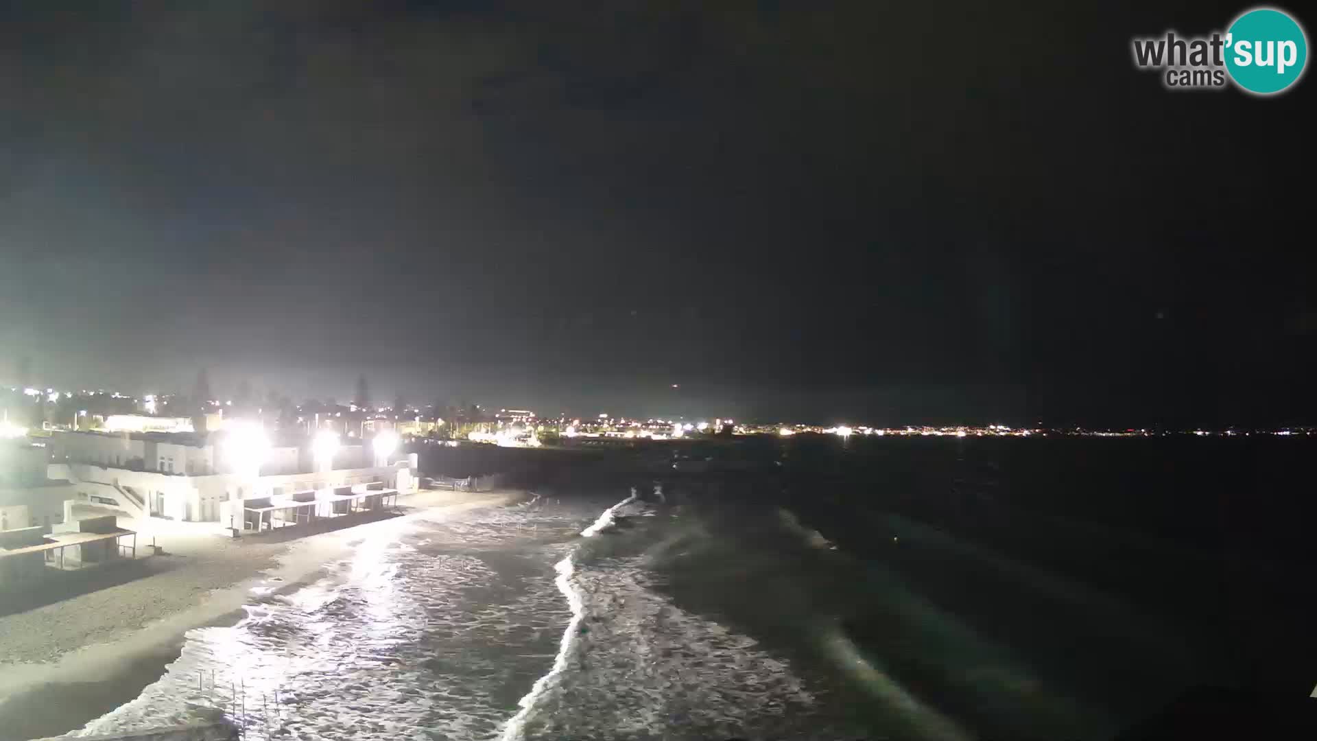 Webcam en direct Golfe de Cagliari – Plage du Poetto – Sardaigne