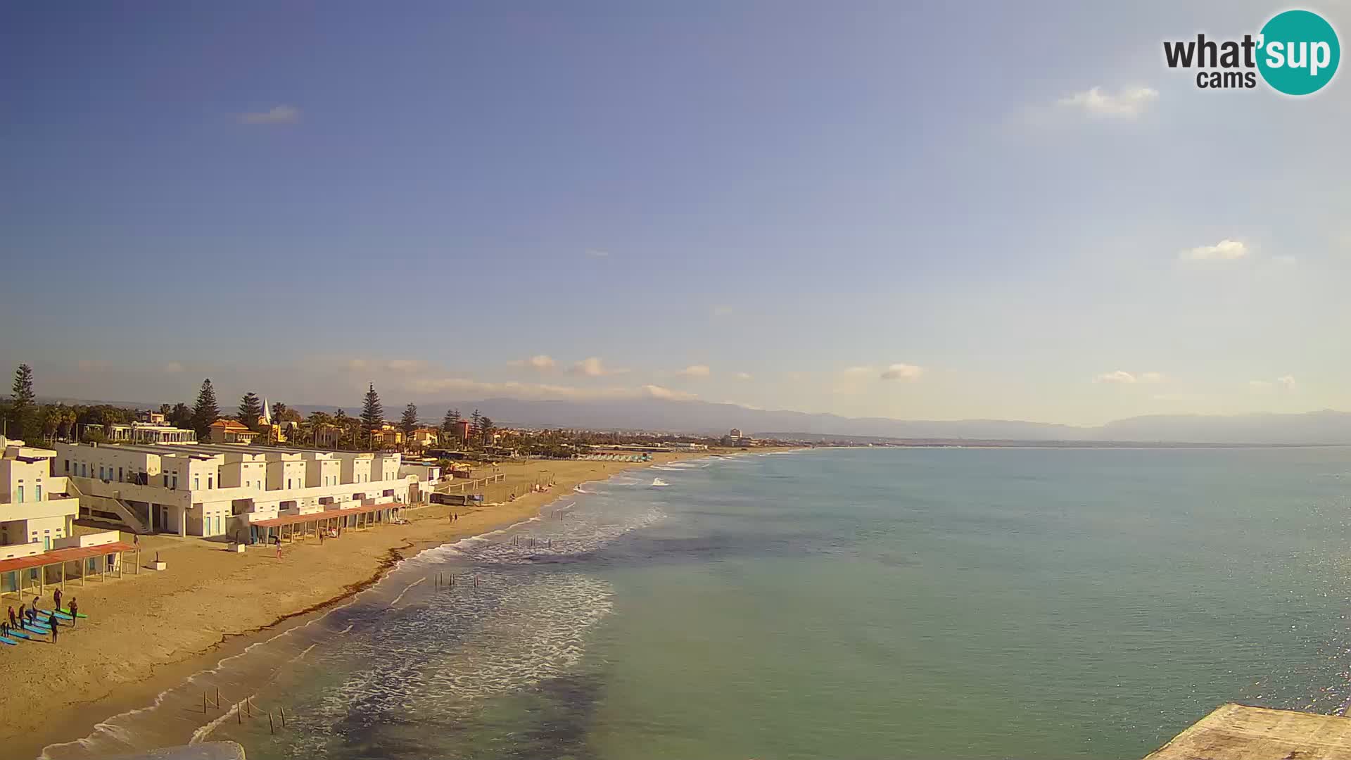 Web kamera uživo Cagliarski zaljev – plaža Poetto – Sardinija