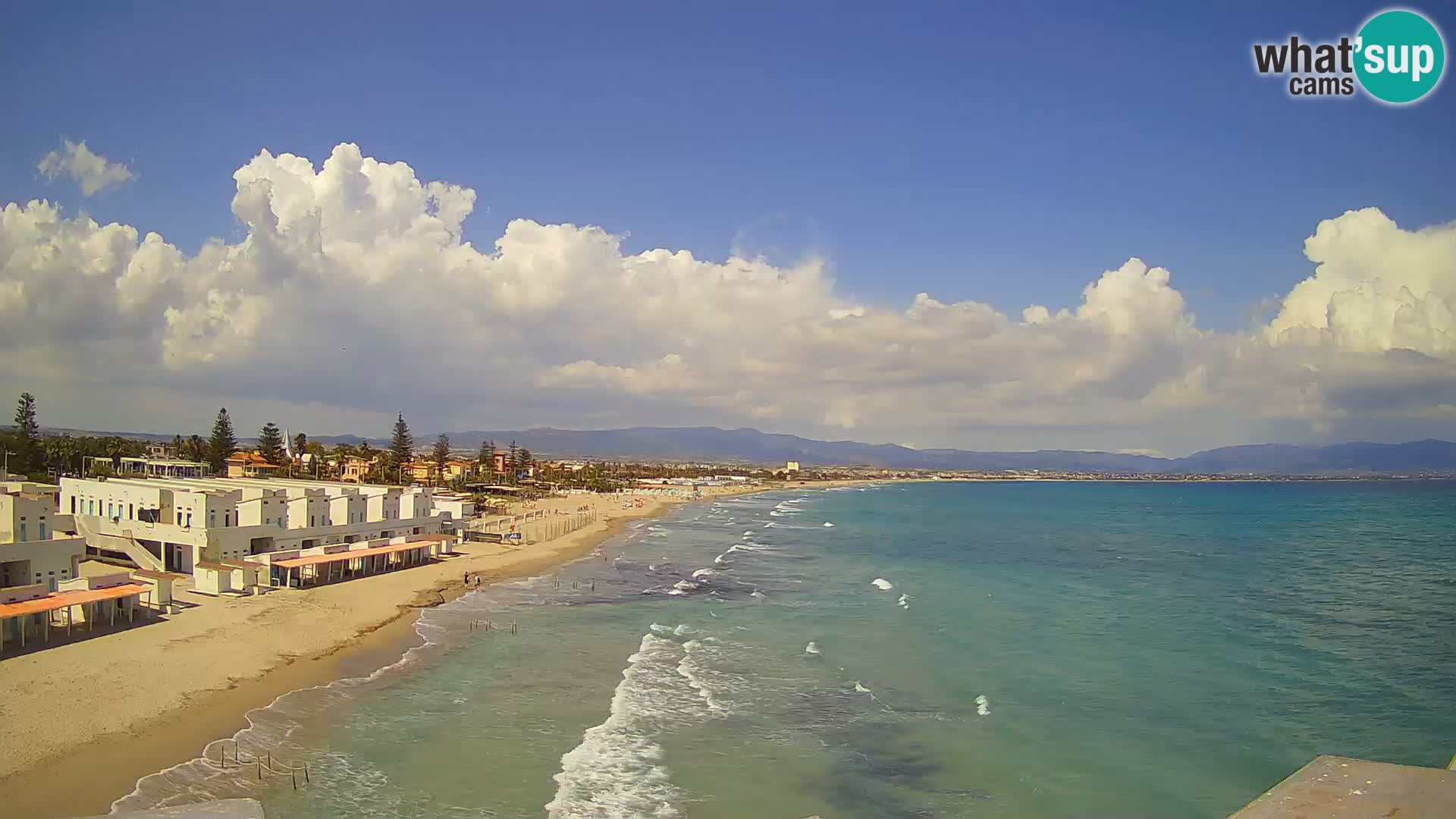Live Webcam Golfo di Cagliari – Spiaggia del Poetto – Sardegna
