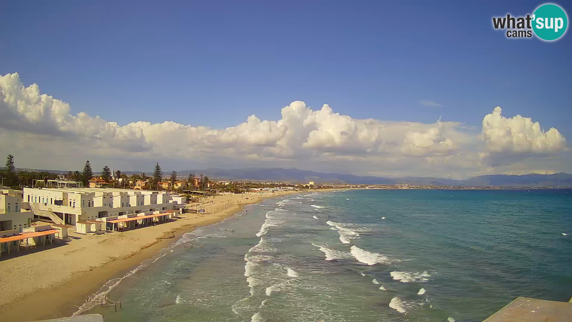 Live Webcam Golfo di Cagliari – Spiaggia del Poetto – Sardegna