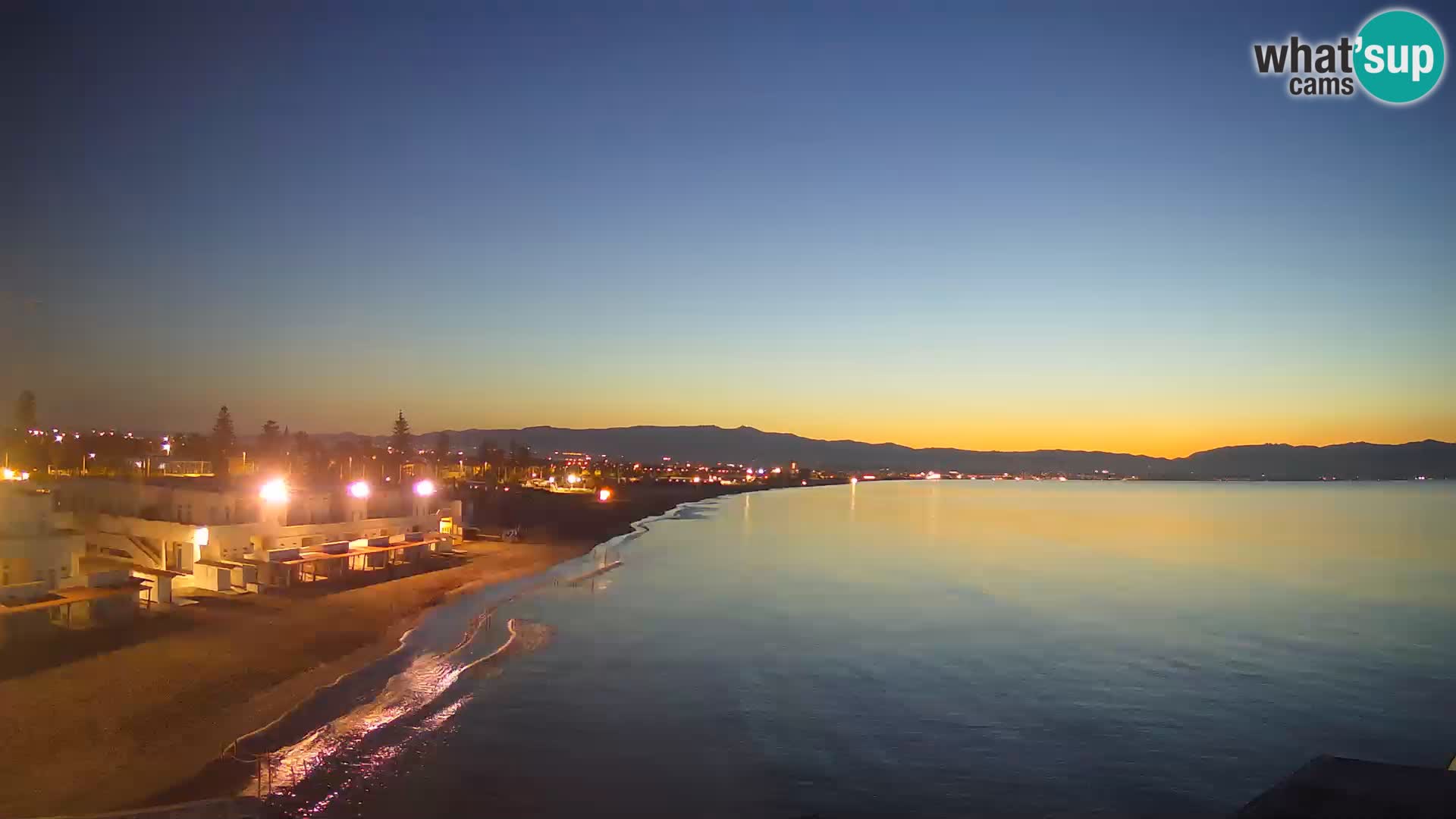 Webcam en direct Golfe de Cagliari – Plage du Poetto – Sardaigne