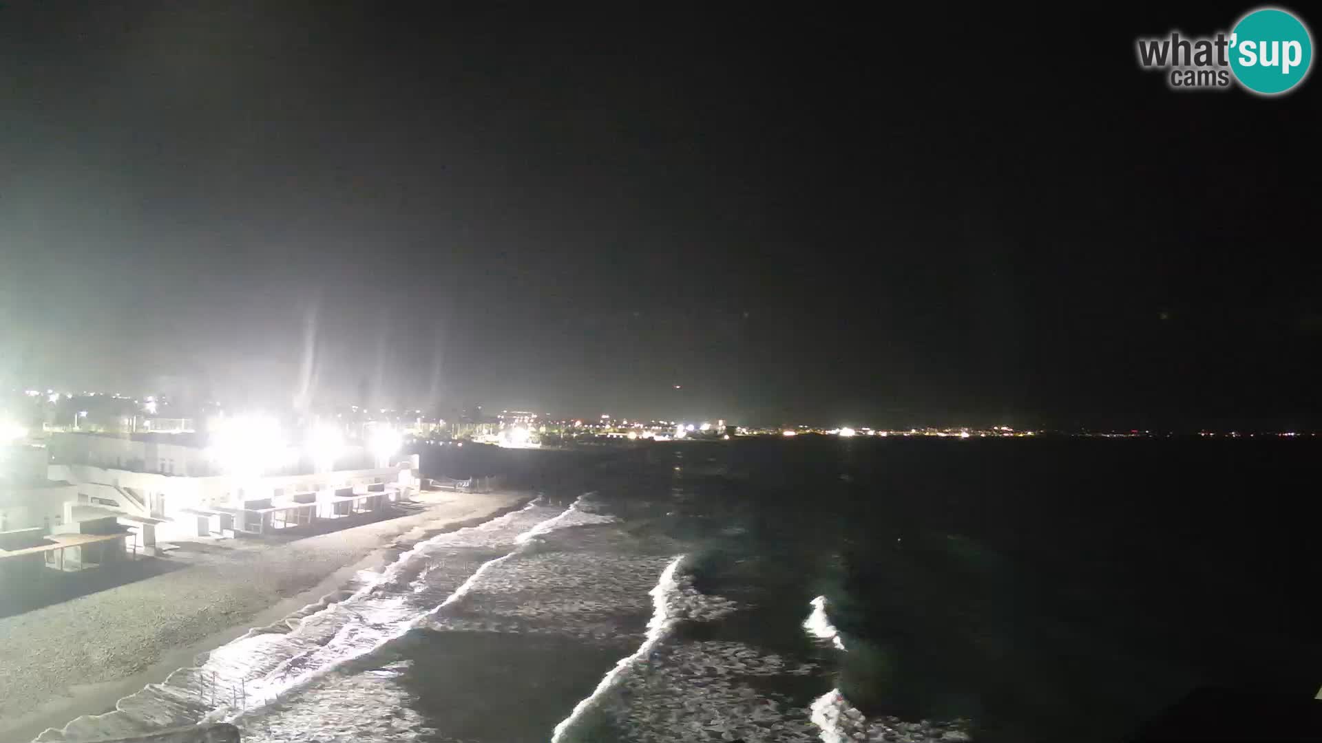 Webcam en direct Golfe de Cagliari – Plage du Poetto – Sardaigne