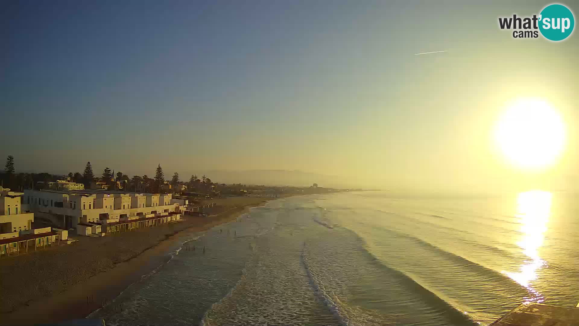 Webcam en direct Golfe de Cagliari – Plage du Poetto – Sardaigne