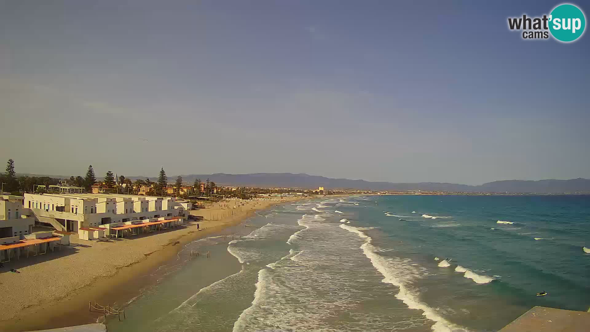 Live Webcam Golfo di Cagliari – Spiaggia del Poetto – Sardegna