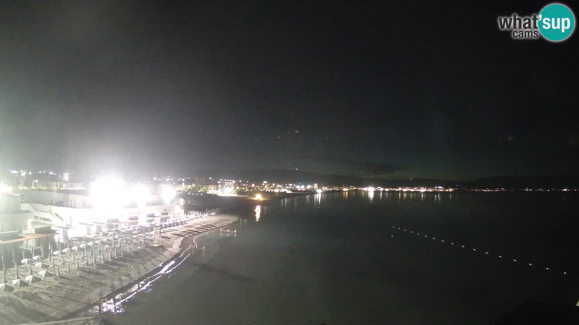 Web kamera uživo Cagliarski zaljev – plaža Poetto – Sardinija