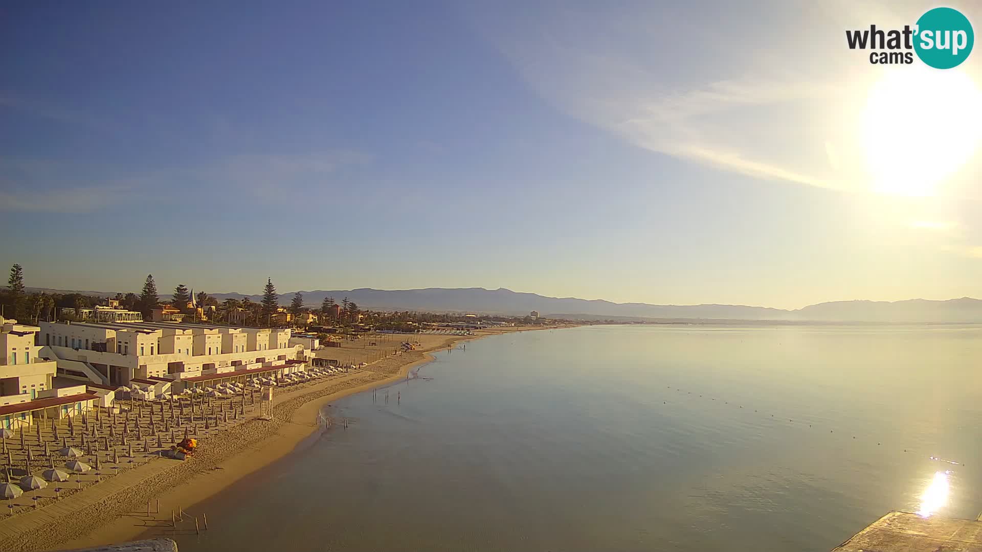 Live Webcam Golf von Cagliari – Strand Poetto – Sardinien