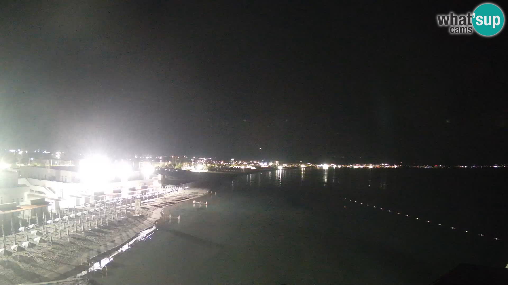 Spletna kamera v živo Cagliarski zaliv – plaža Poetto – Sardinija