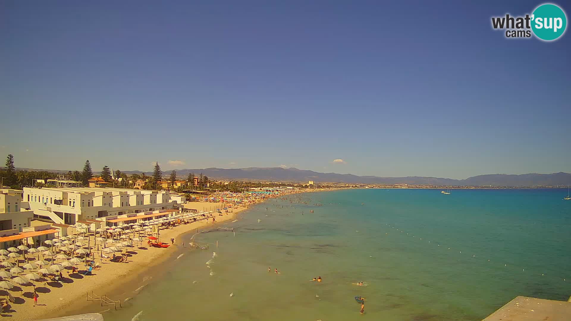Live Webcam Gulf of Cagliari – Poetto beach – Sardinia
