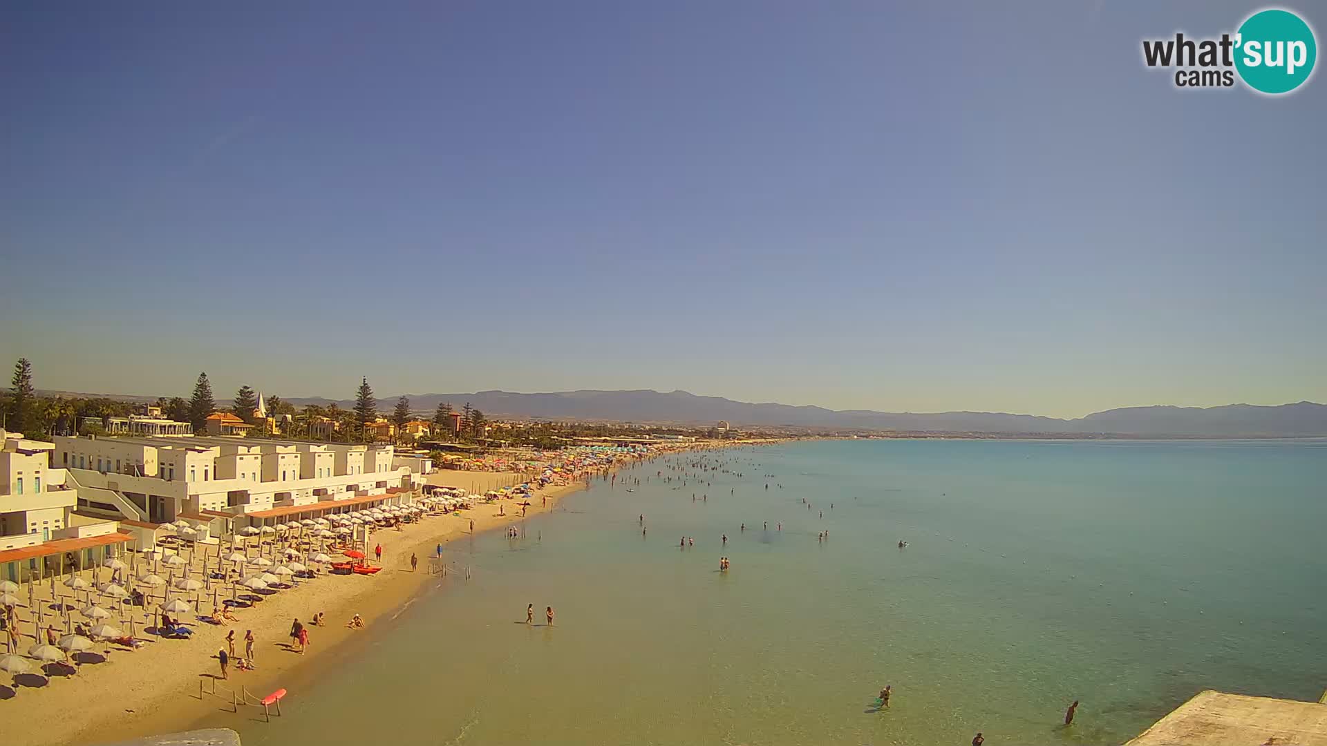 Live Webcam Golf von Cagliari – Strand Poetto – Sardinien