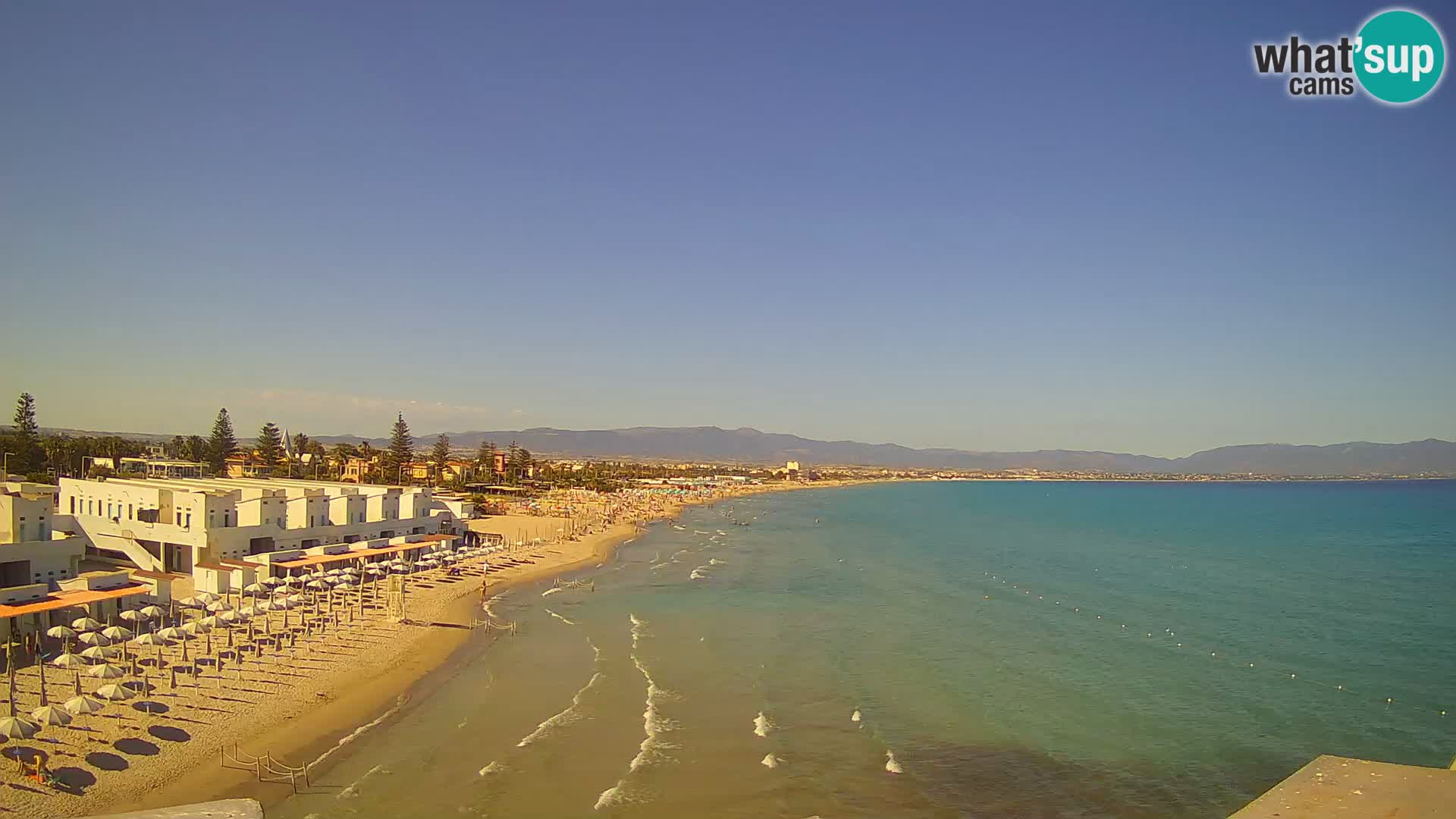 Live Webcam Golf von Cagliari – Strand Poetto – Sardinien