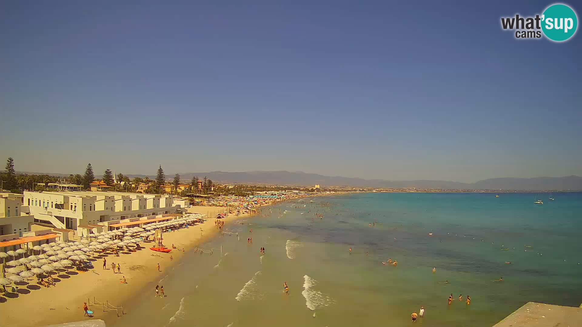 Live Webcam Golf von Cagliari – Strand Poetto – Sardinien