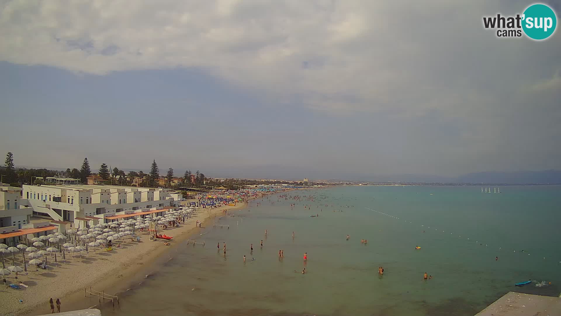 Camera en vivo Golfo de Cagliari – Playa del Poetto – Cerdeña