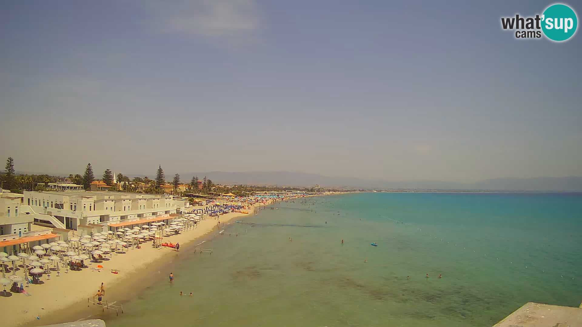 Camera en vivo Golfo de Cagliari – Playa del Poetto – Cerdeña