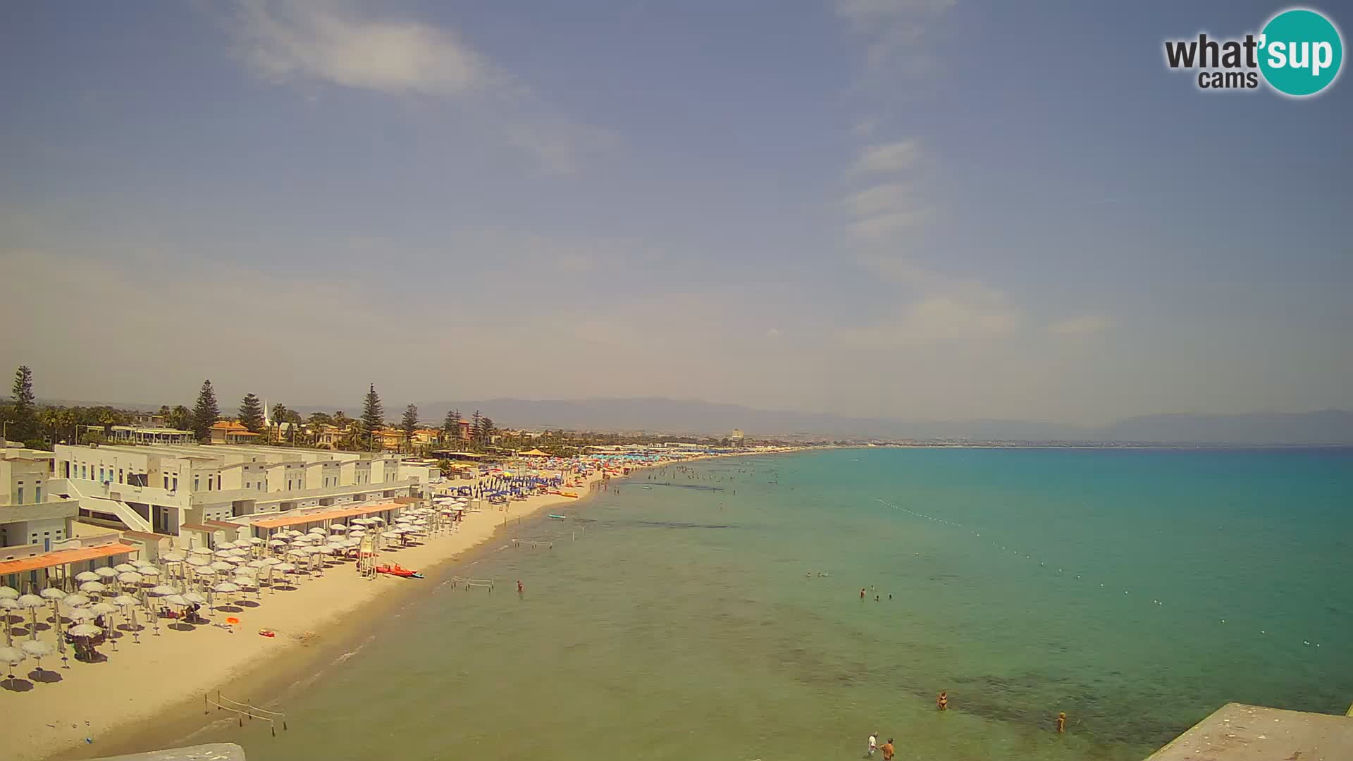 Webcam en direct Golfe de Cagliari – Plage du Poetto – Sardaigne