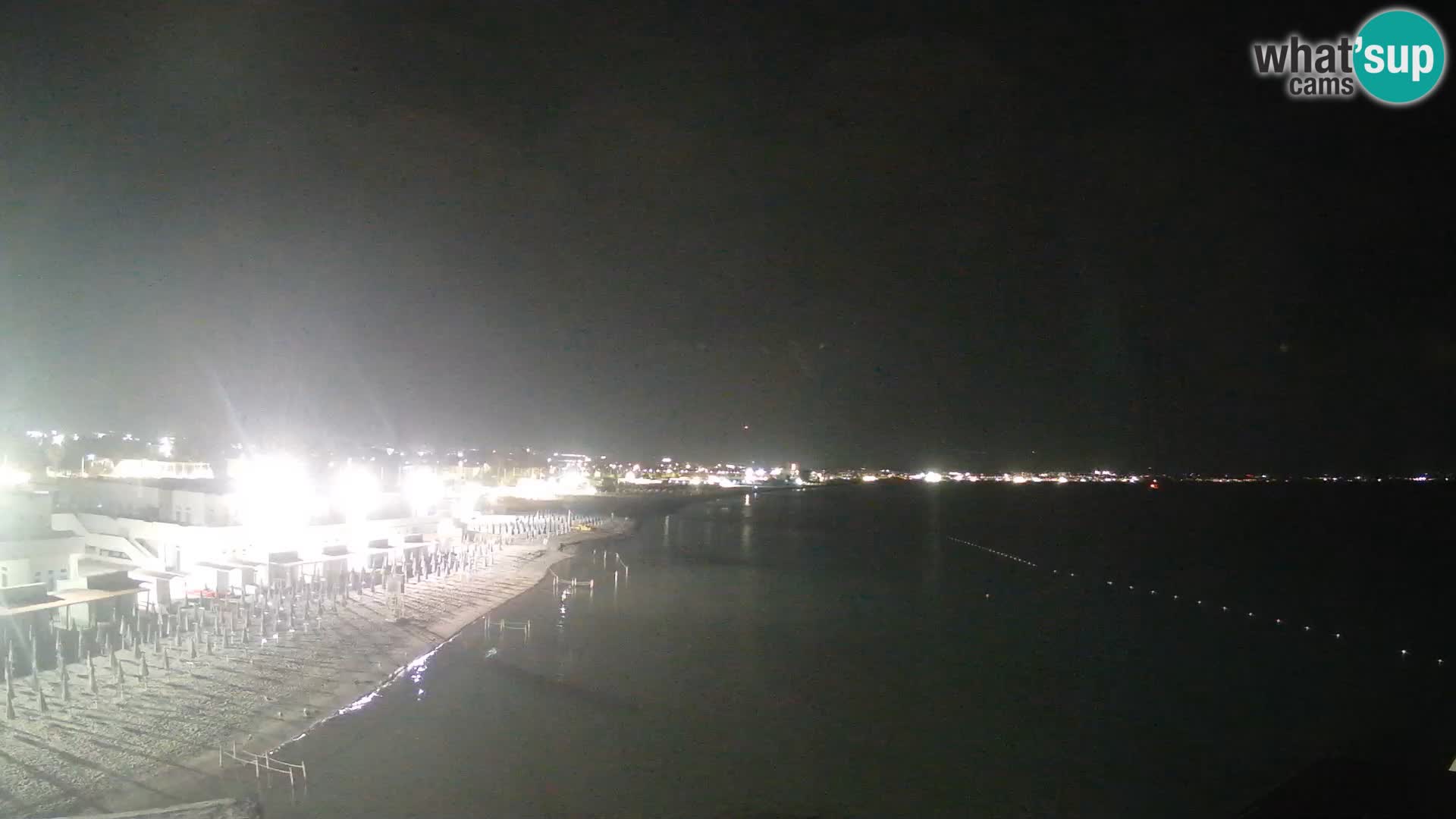 Spletna kamera v živo Cagliarski zaliv – plaža Poetto – Sardinija