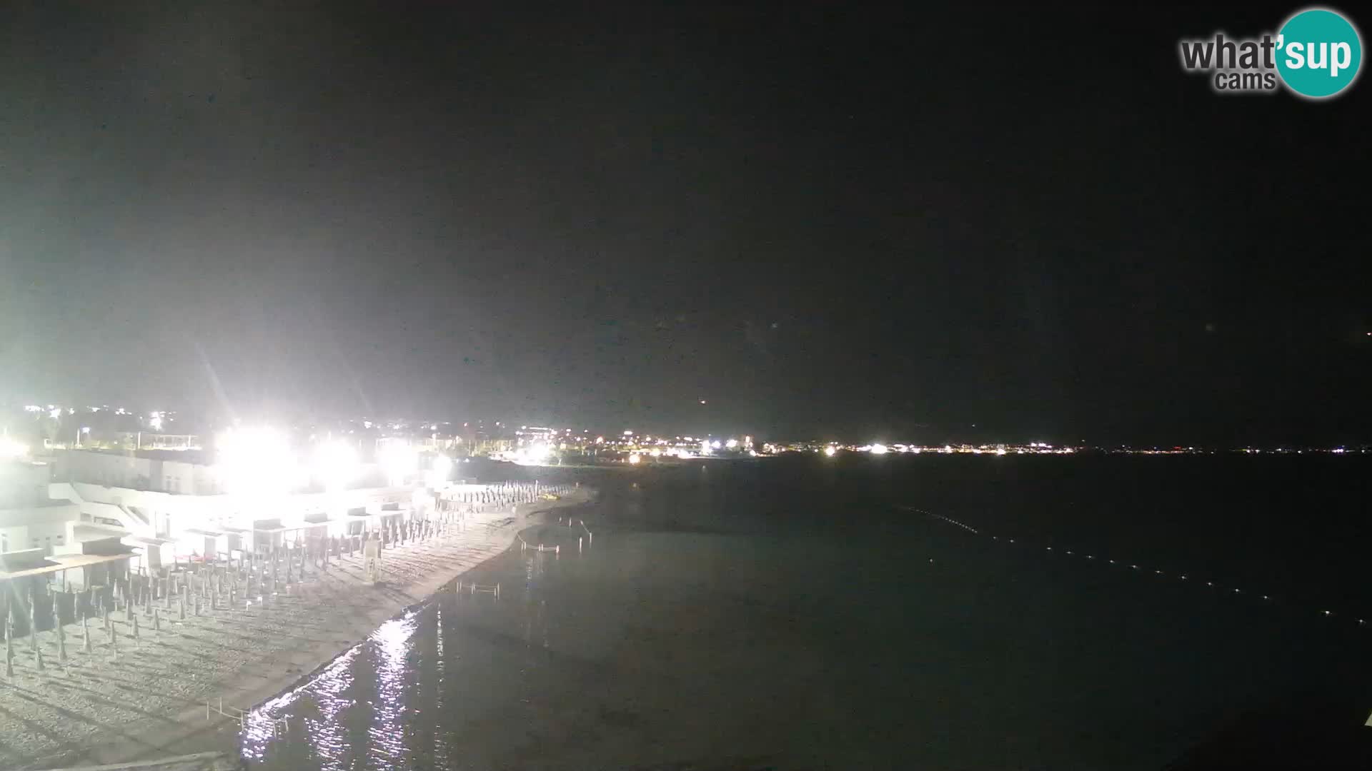 Webcam en direct Golfe de Cagliari – Plage du Poetto – Sardaigne