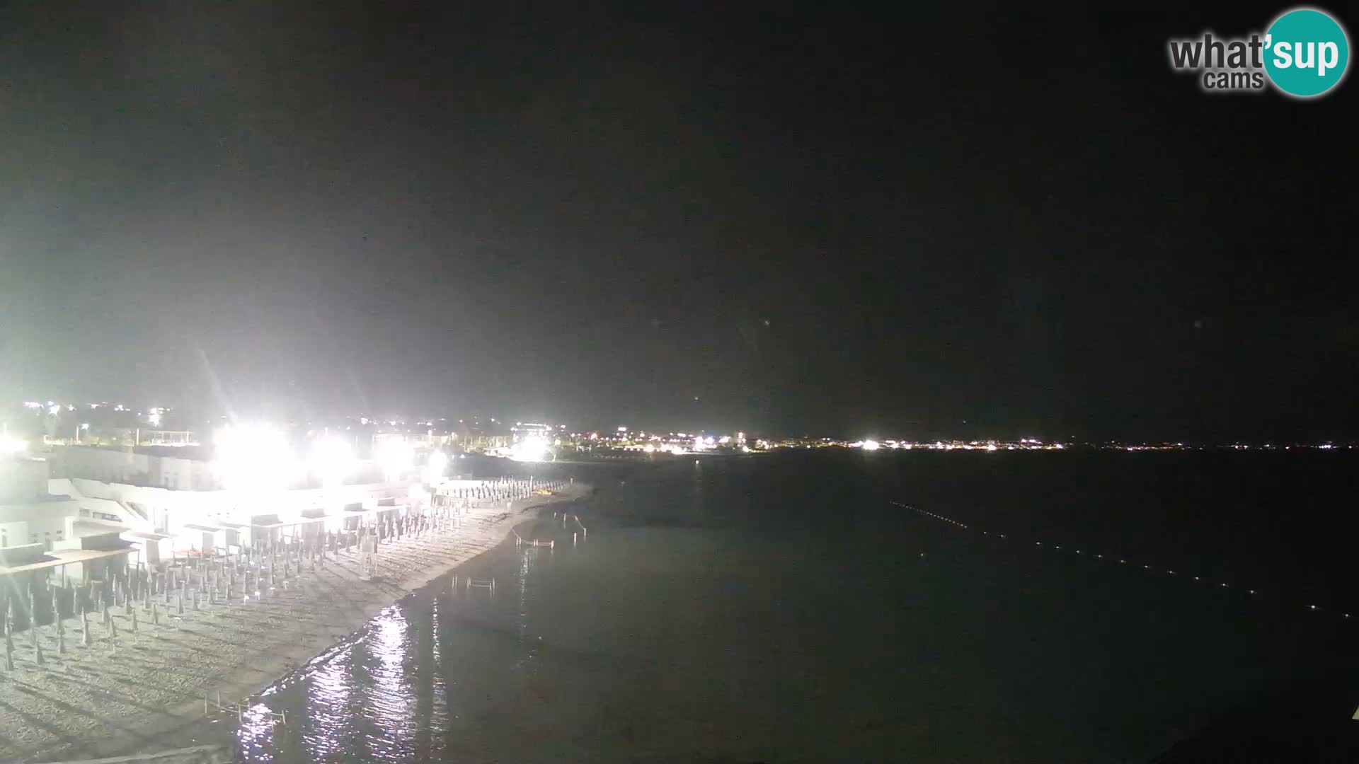 Spletna kamera v živo Cagliarski zaliv – plaža Poetto – Sardinija