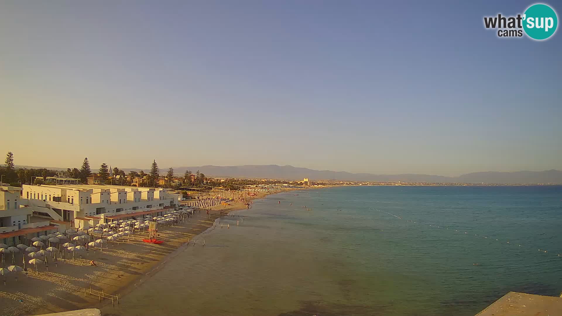 Live Webcam Golf von Cagliari – Strand Poetto – Sardinien