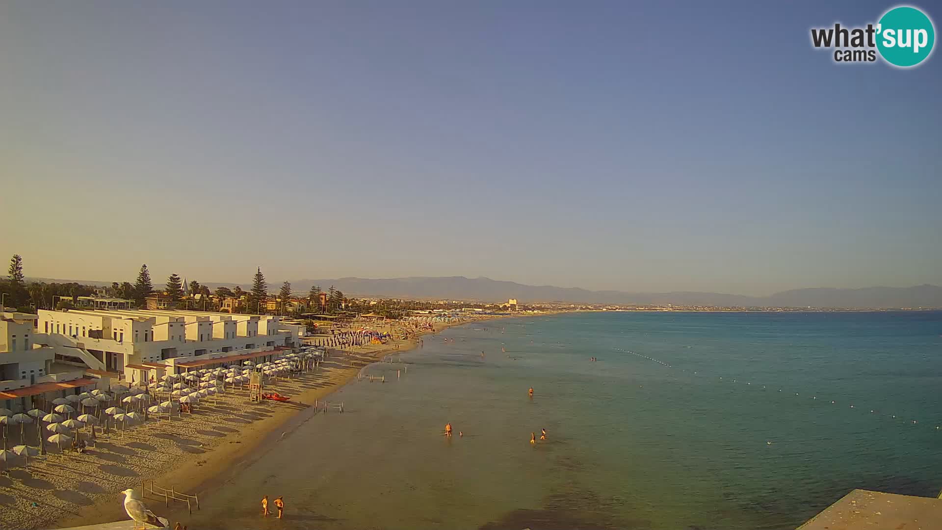 Live Webcam Golf von Cagliari – Strand Poetto – Sardinien