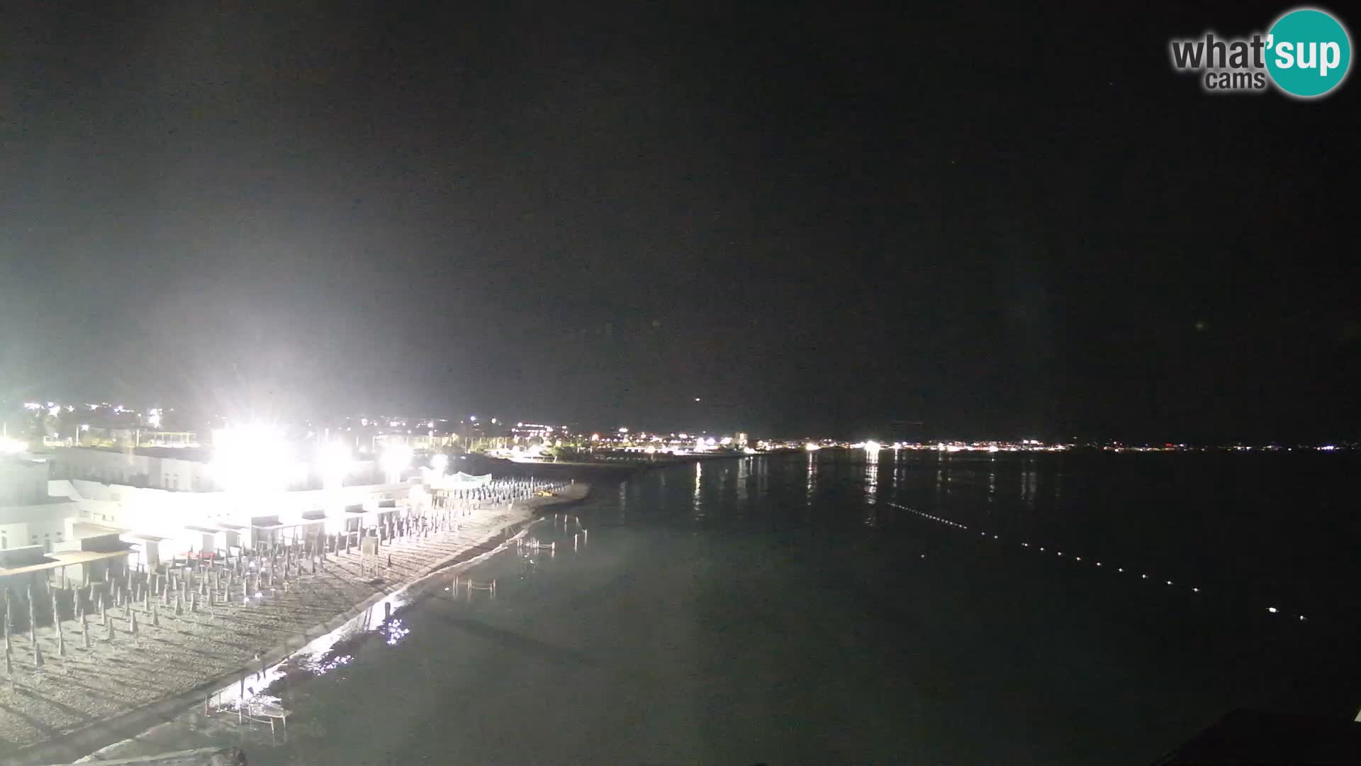 Spletna kamera v živo Cagliarski zaliv – plaža Poetto – Sardinija
