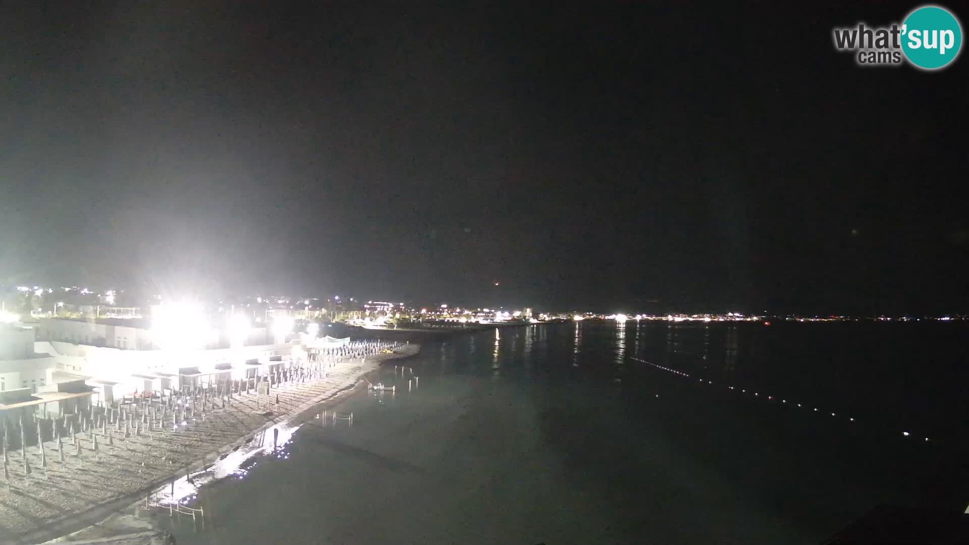 Spletna kamera v živo Cagliarski zaliv – plaža Poetto – Sardinija