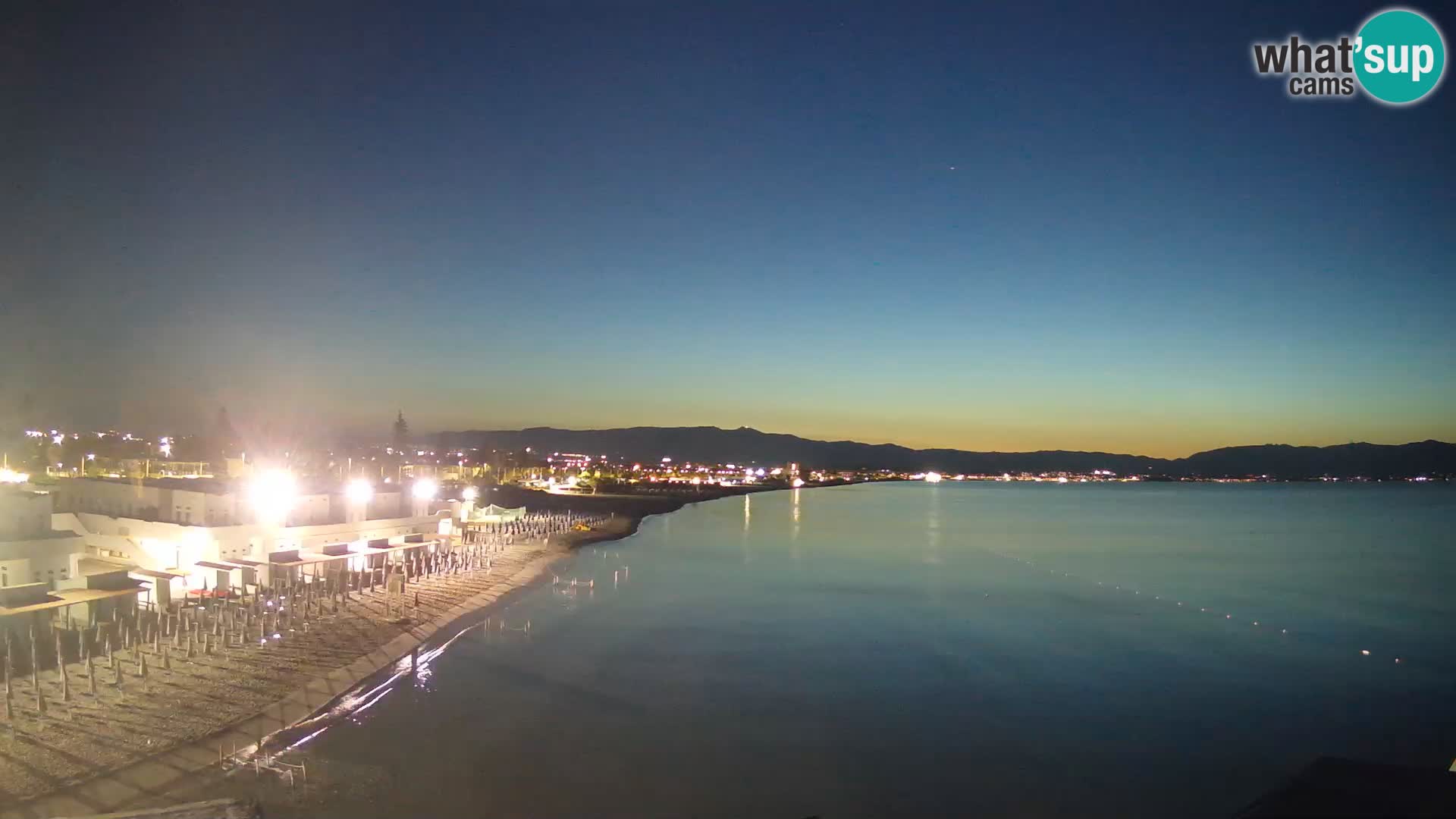 Web kamera uživo Cagliarski zaljev – plaža Poetto – Sardinija