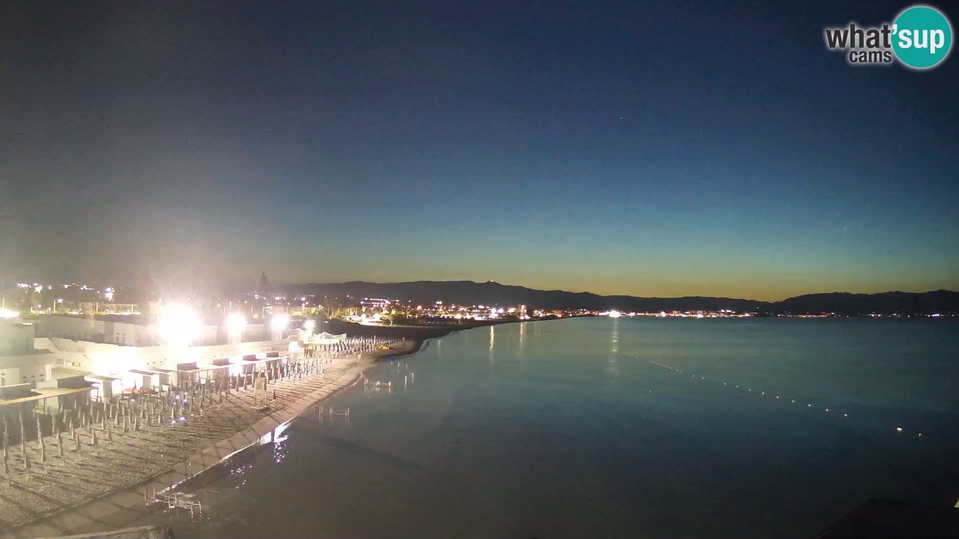 Web kamera uživo Cagliarski zaljev – plaža Poetto – Sardinija